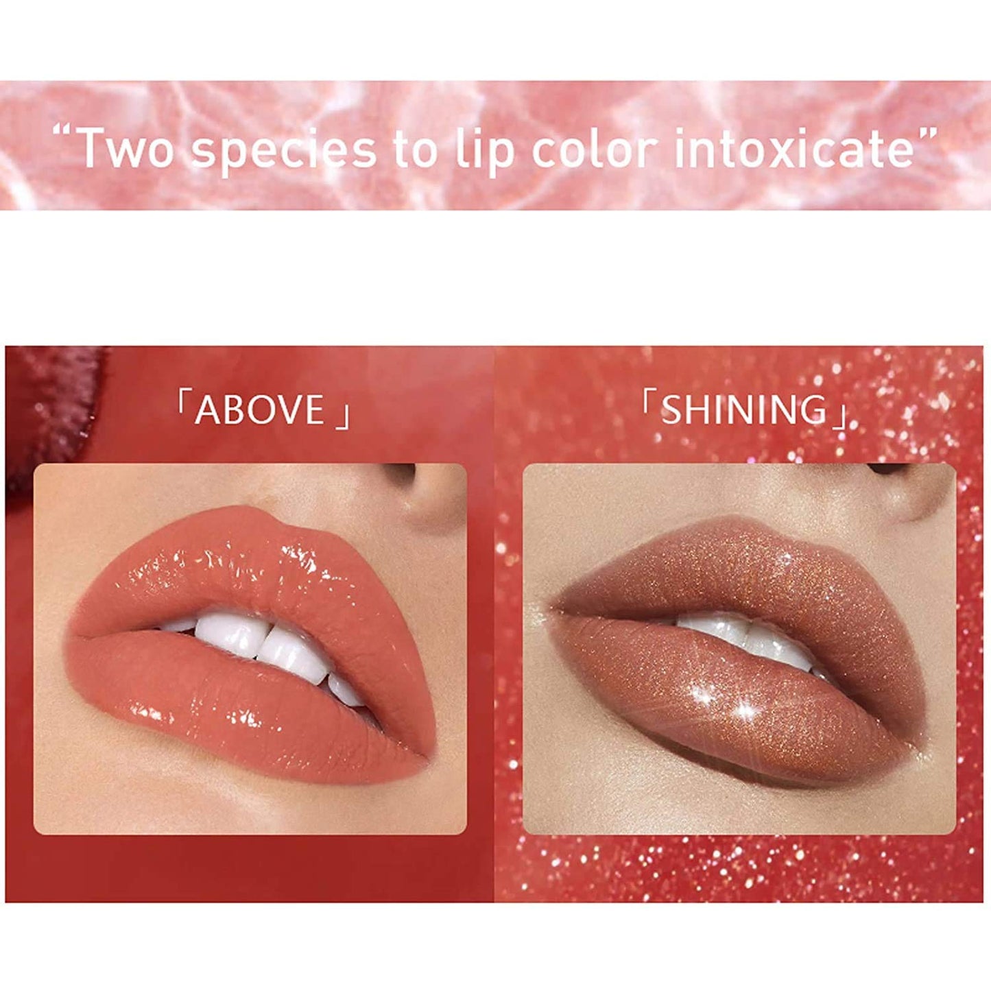 MAEPEOR Shiny Glossy Lipgloss Set 8PCS Non-Sticky Moisturizing Lip Gloss Long-lasting High Shine & Shimmer Liquid Lipstick for Girls and Women (Shiny Glossy, Set 01)