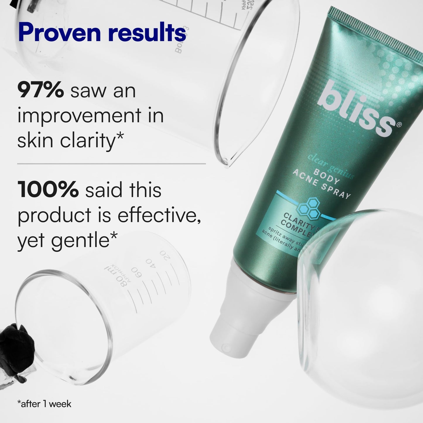 Bliss Clear Genius Salicylic Acid Body Acne Spray - 3.5 Fl Oz - Skin-Loving