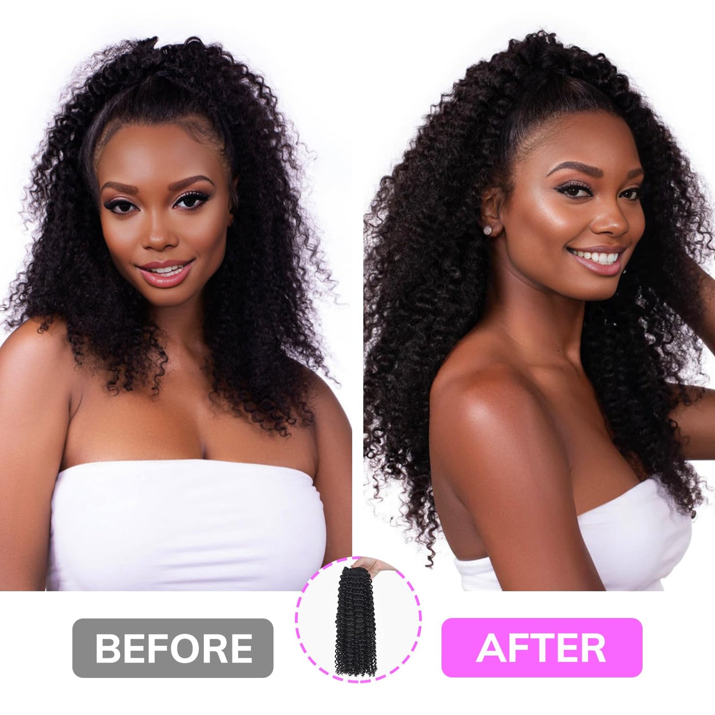 IDN BEAUTY Seamless Clip In Hair Extensions Human Hair, 20 Inch 40g 6Pcs Pink Straight Real Virgin Human Hair Seamless Clip Ins For Black Women PU Weft Invisible Edge