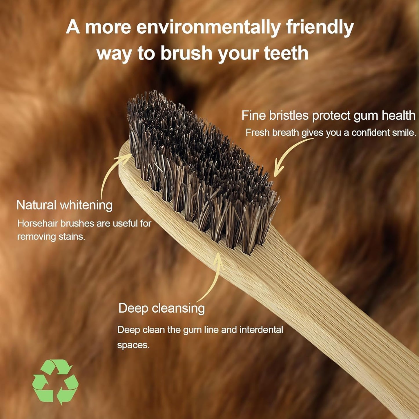 Bamboo Toothbrushes - Natural Soft Bristles for Adults | 100% Biodegradable 4-Pack
