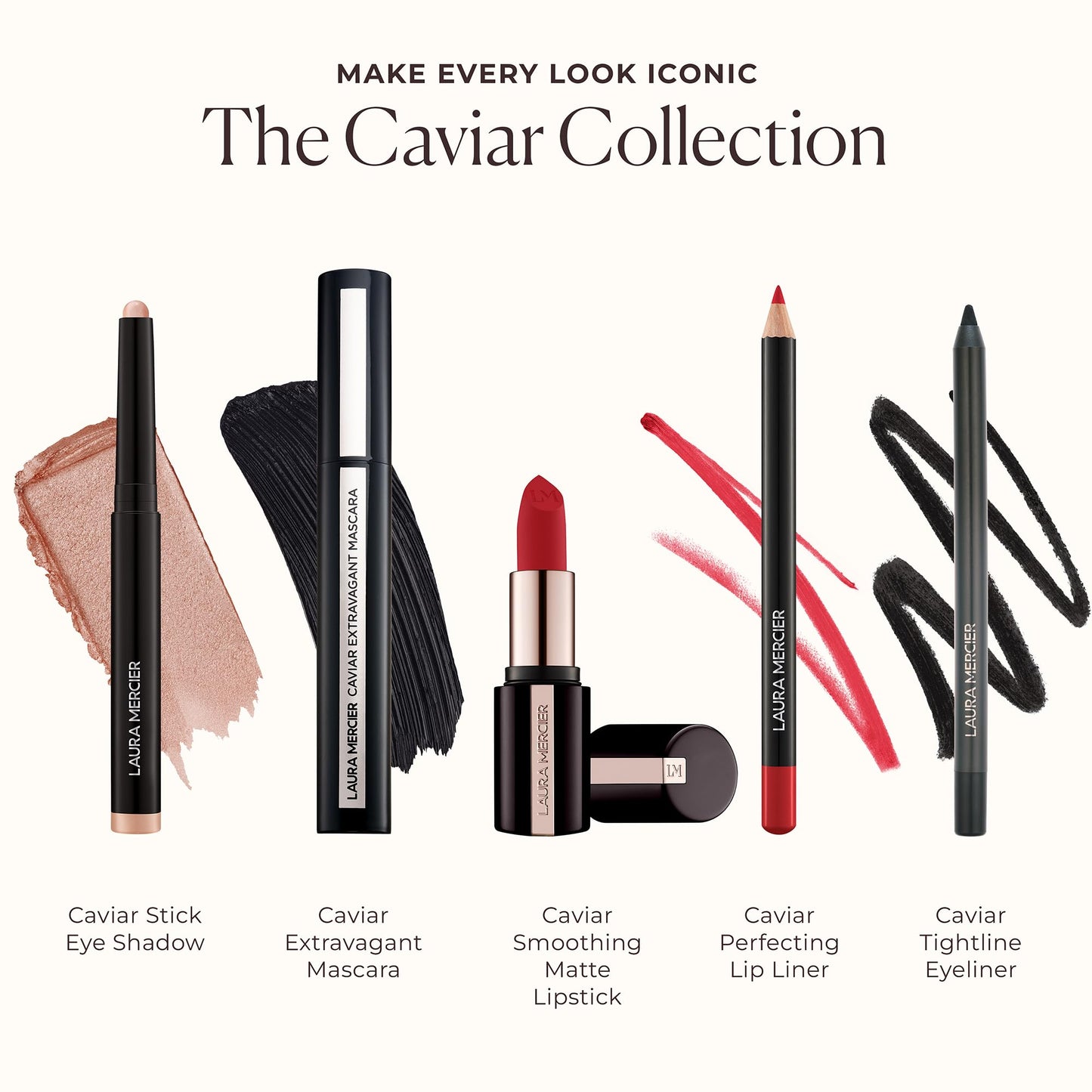 Laura Mercier Caviar Extravagant Mascara, Intense Black, 0.29 oz