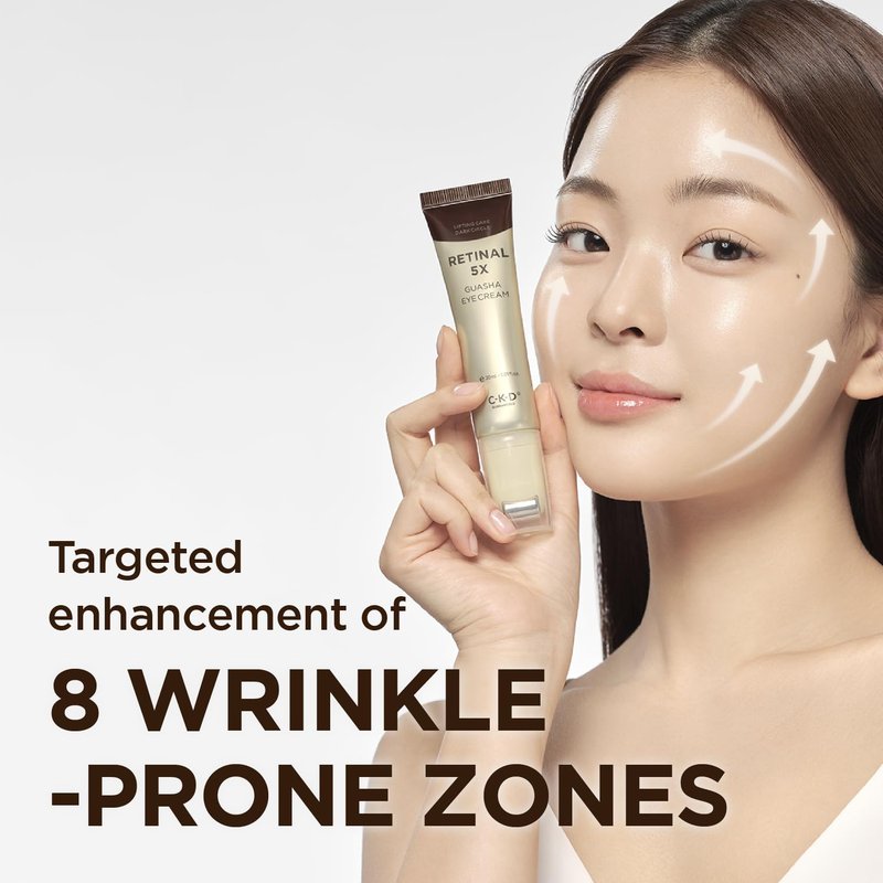 CKD Retinal 5X Guasha Eye Cream [Refill] - Anti-Aging Moisturizer for Wrinkles, Dark Circles & Puffiness – Firming & Hydrating Treatment with Retinal & Collagen. Korean Skincare. 1.01 fl oz.