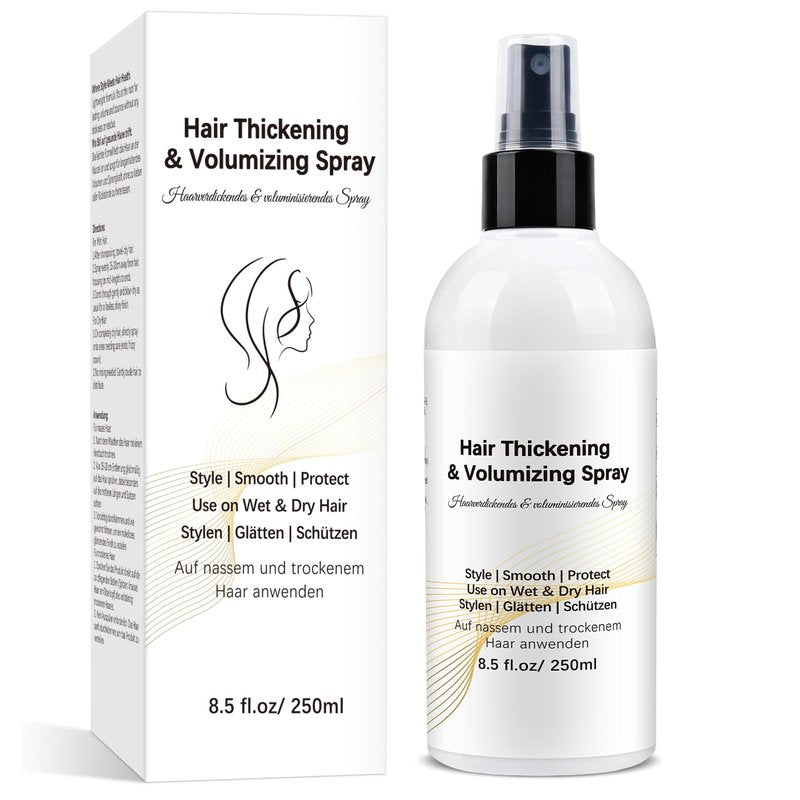 Mokasakiso Hair Thickening Texture Spray (8.5 oz), Volume Texturizing Spray for Fine Hair Women & Men, Hair Volumizer Organic Ingredients, Protects, Strengthens & Repairs