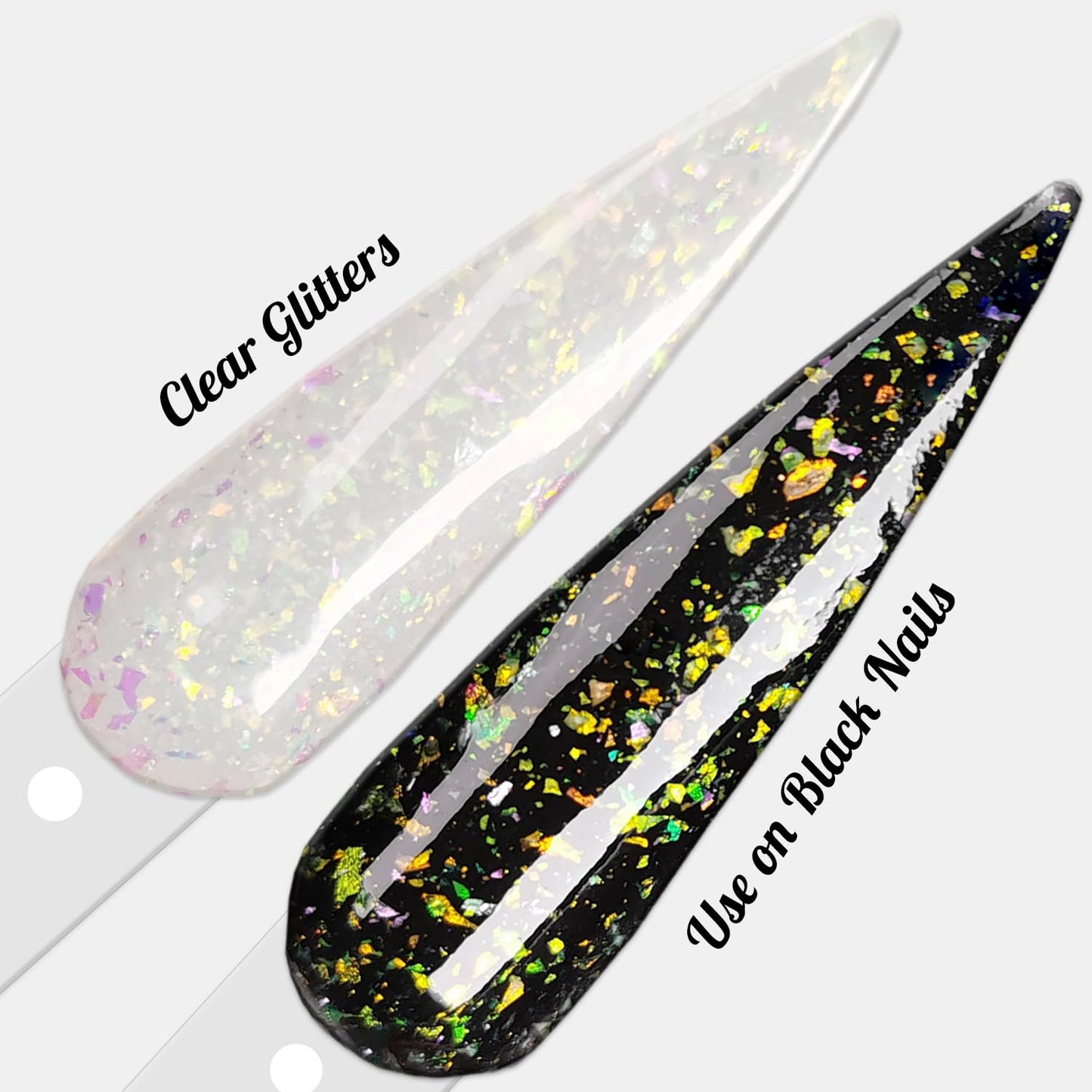 Glow in the Dark Nail Dip Powder Pink White French Colors Starter 8pcs Set