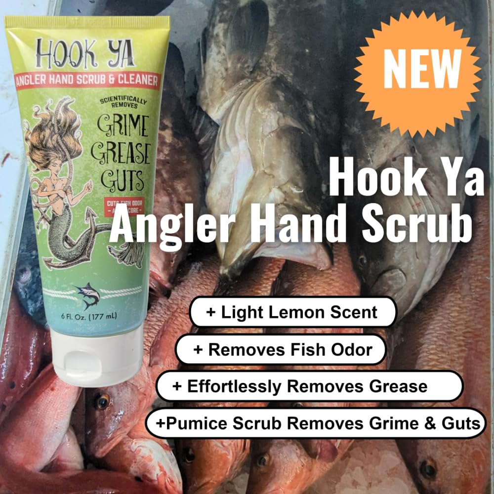 Fishing Hand Soap Fish Smell Remover and Degreaser– Fishing Tool & Essential Fishing Gear for Men – Deodorizing Hand Soap for Anglers, Mechanics, Boat Use & Outdoor Fishing Accessories – 2 Pack 12oz
