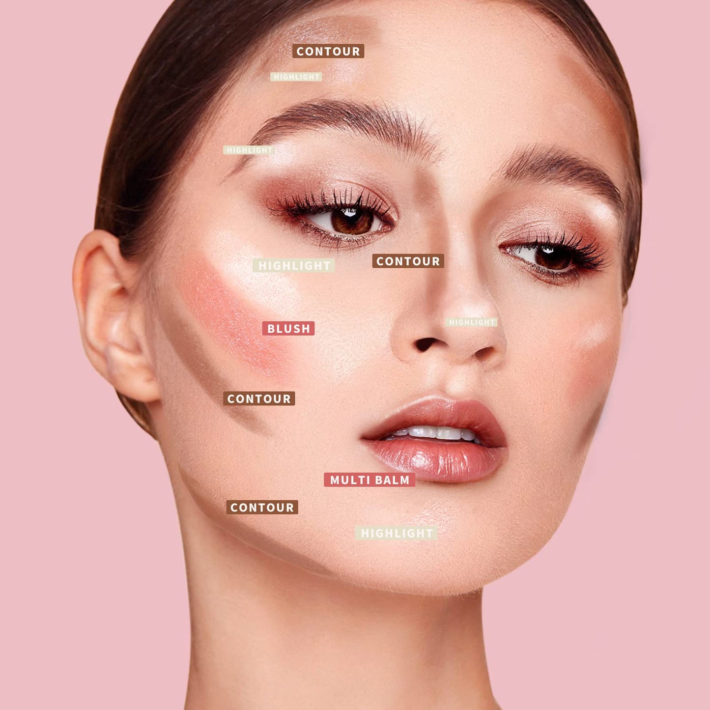 KIMUSE Cosmetics Stick, Blush Stick, Contour Stick Makeup & Highlighter Makeup