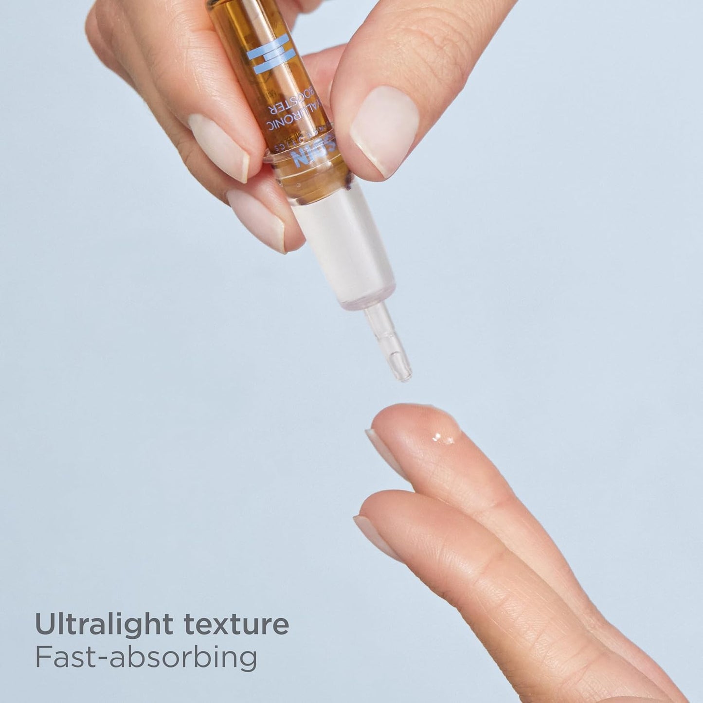 ISDIN Hyaluronic Booster Serum - Deep Hydration Ampoules with Peptides | 10 x 2ml