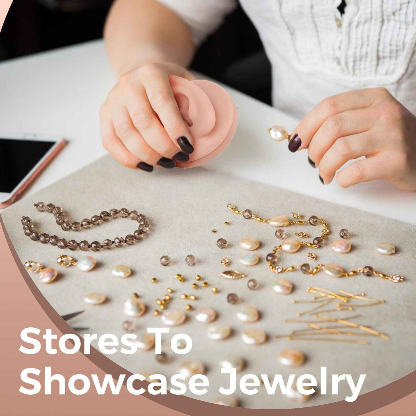 7Pcs Soft Silicone Flexible Model Body Part Displays Set, Body Piercing Practice Model Simulation Ear Eye Nose Mouth Tongue and Belly Button Model for Novice Piercer (Medium Fleshcolor)