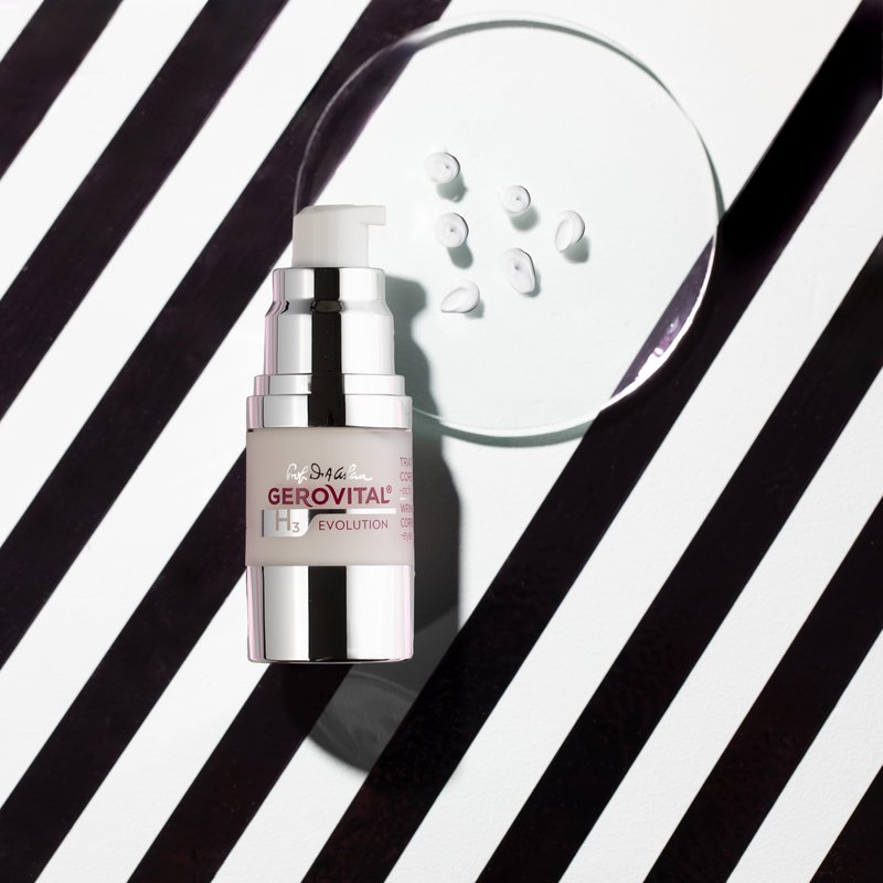 GEROVITAL EVOLUTION Anti-Wrinkle Serum for Eyes, Lips and Forehead Area with Hyaluronic Acid, Vitamin A and E, Reduces Deep Wrinkles, Improves Skin Elasticity, ‎15 ml