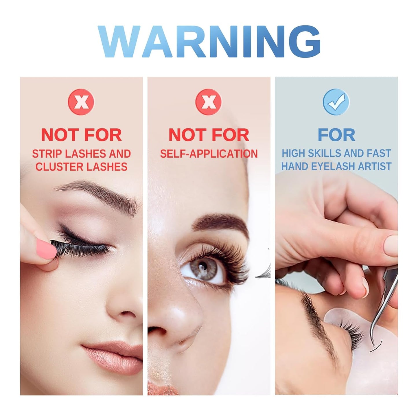 Eyelash Extensions Glue - Professional Low Smoke 5ml | 1-2 Sec Drying Time, Lasts 5-6 Weeks, 2 Pack