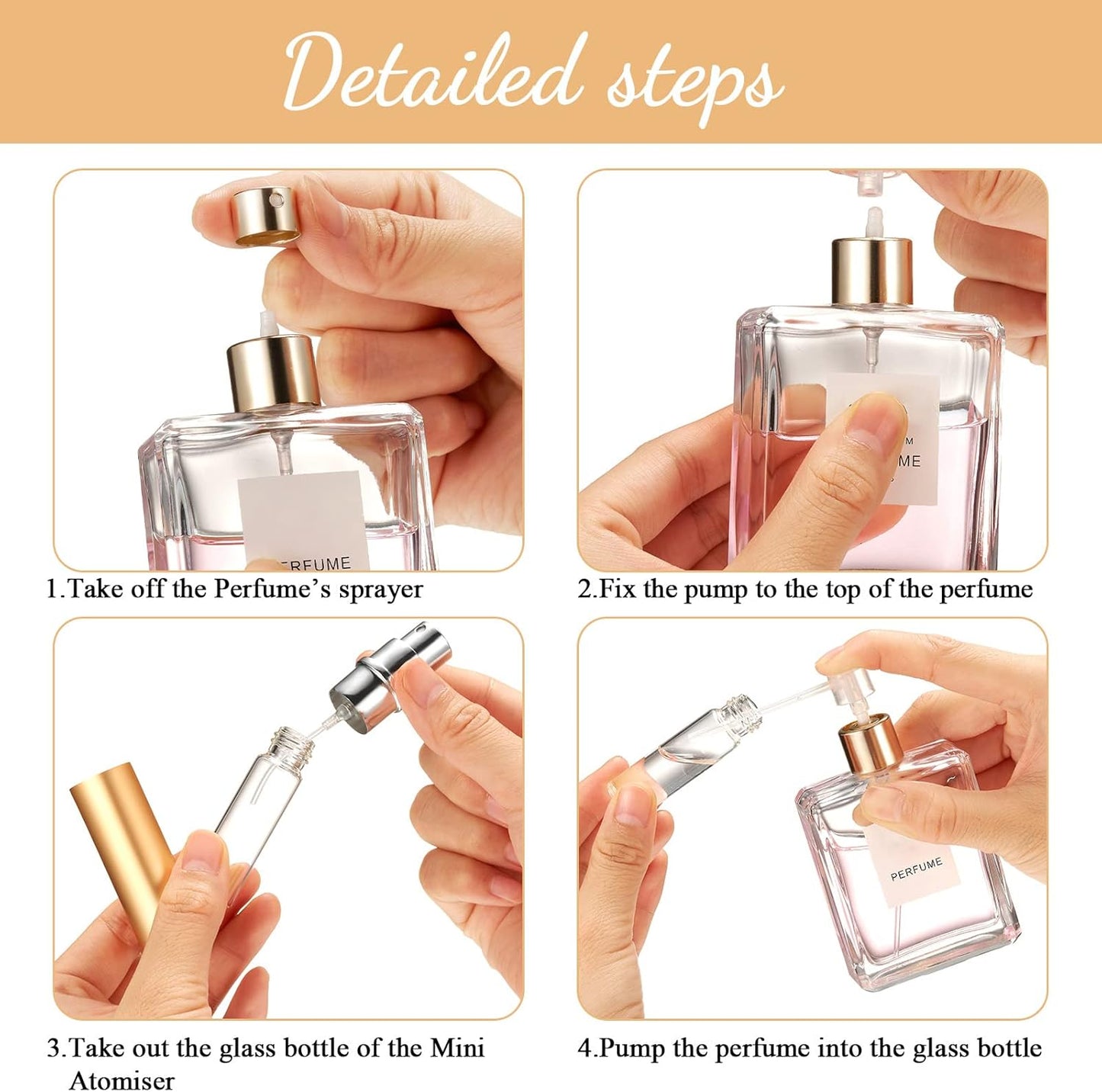 Refillable Perfume Atomizer - 56 Mini 5ml Spray Bottles with Transfer Pump | Colorful Set for Travel