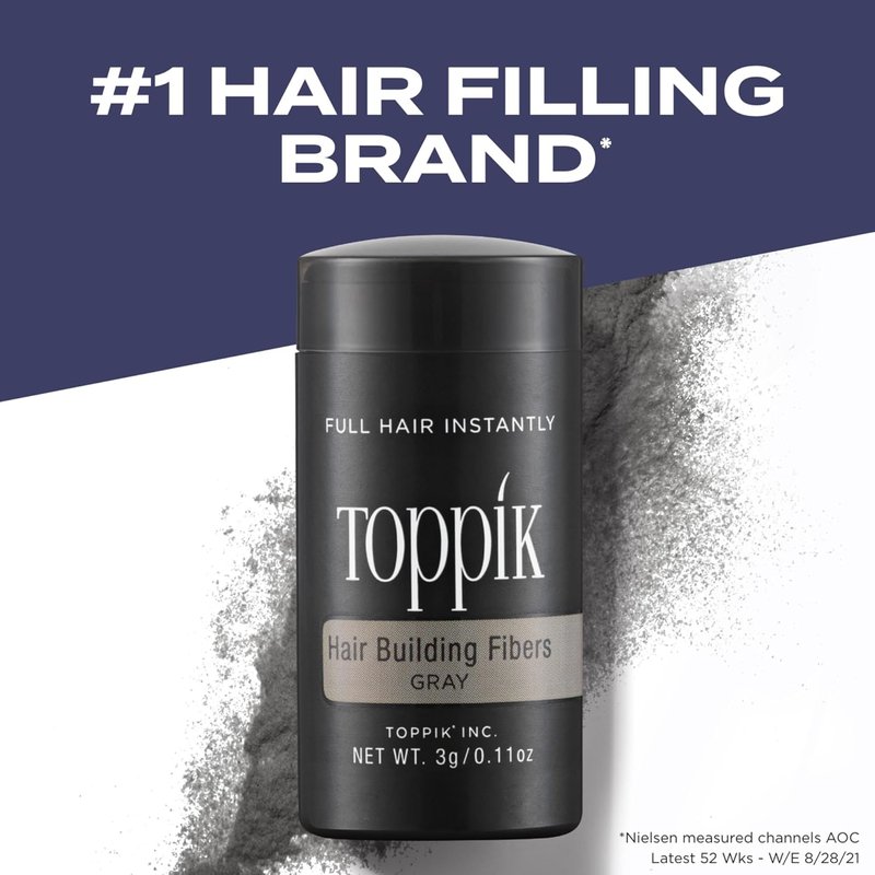 Toppik Hair Building Fibers - Instantly Thicker & Fuller Hair | 9 Shades, 4 Size Options