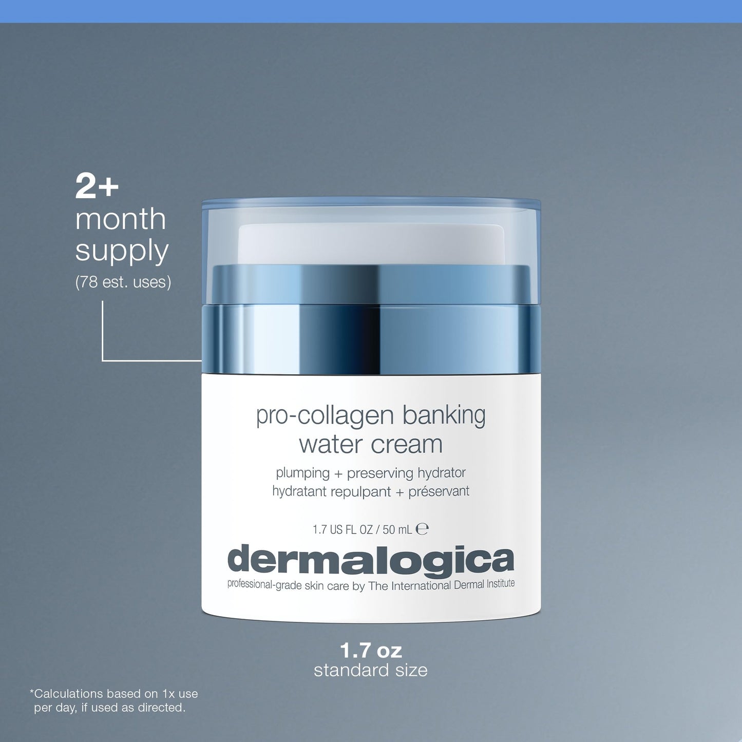 Dermalogica Pro Collagen Banking Water Cream, Peptide Collagen Moisturizer for Face - Plumps, Firms, and Preserves Collagen and Elastin, Anti-Aging Hydrating Cream, 1.7 Fl Oz