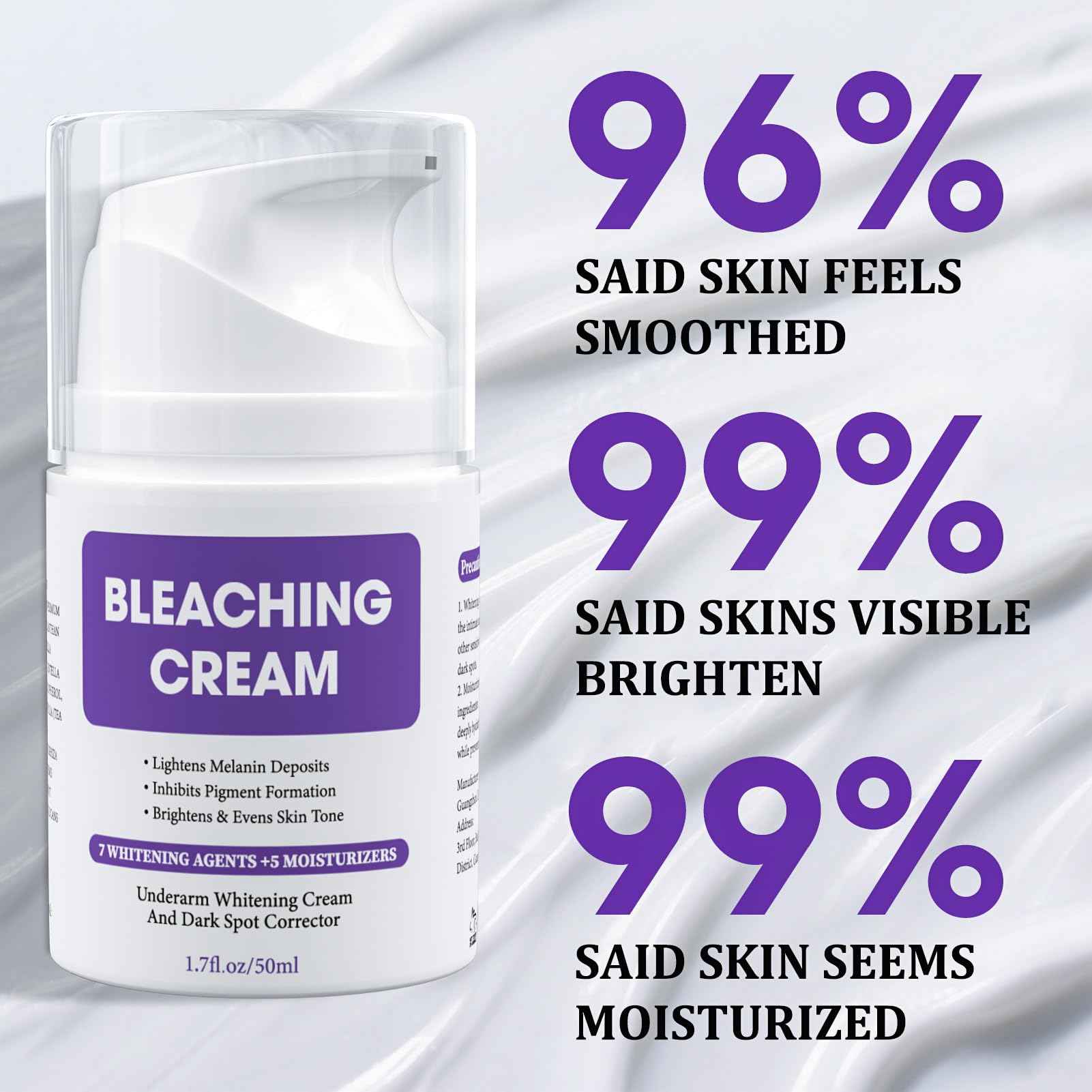 Dark Spot Remover for Body, Skin Bleaching Cream with Vitamin C for Intimate Areas, Skin Lightening Cream Dark Spot Corrector for Underarms, Knees, Face, Elbows, Inner Thighs & Bikini Line,1.7fl oz