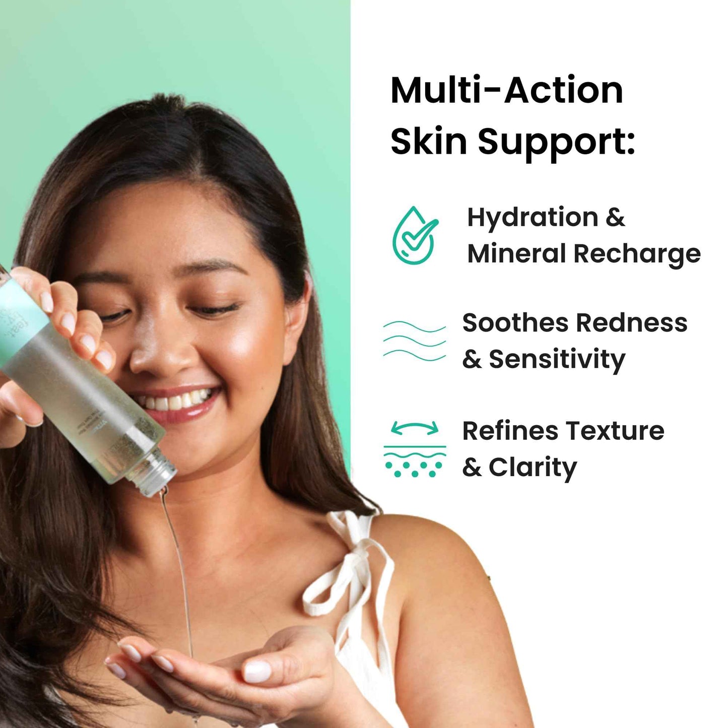 Feat By You ViTassie Pure Mountain Water First Care Toner - (5.41 FL OZ) Hydrating Toner for Face with Vitamin C & Hyaluronic Acid, Korean Skin Care Pore Minimizer Facial Toner, Vegan, Made in Korea