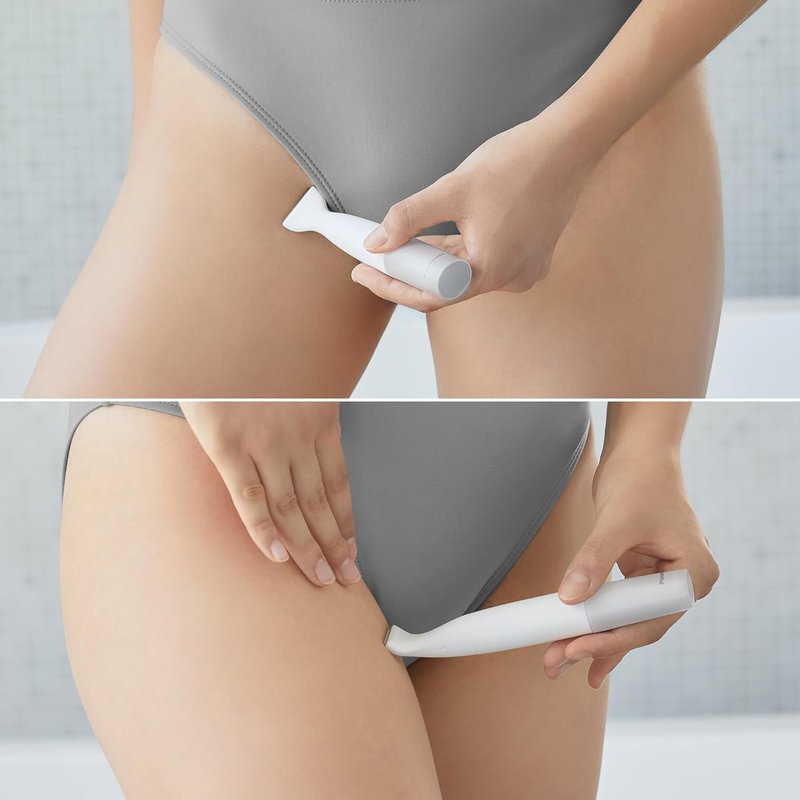 Panasonic Bikini Trimmer & Shaver for Women - 4 Attachments for Gentle Grooming | Wet/Dry Use, Battery-Operated