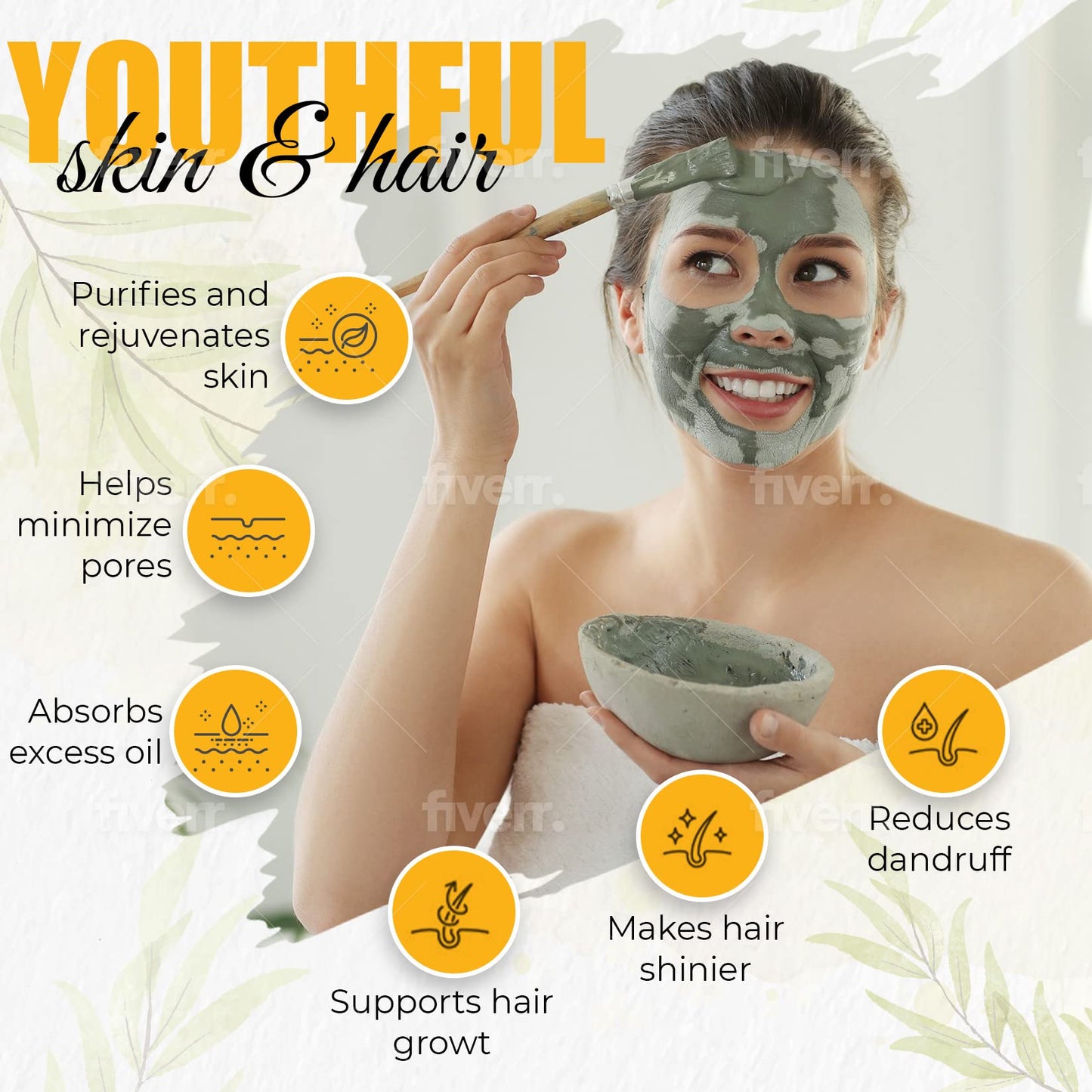 GER GENERAL MERCHANDISE Calcium Bentonite Clay 10 Pounds - Healing Clay to Remove Environmental Toxins for a Whole Body Detox - Health & Beauty Clay from Perfect for Mask, Bath or Wrap.