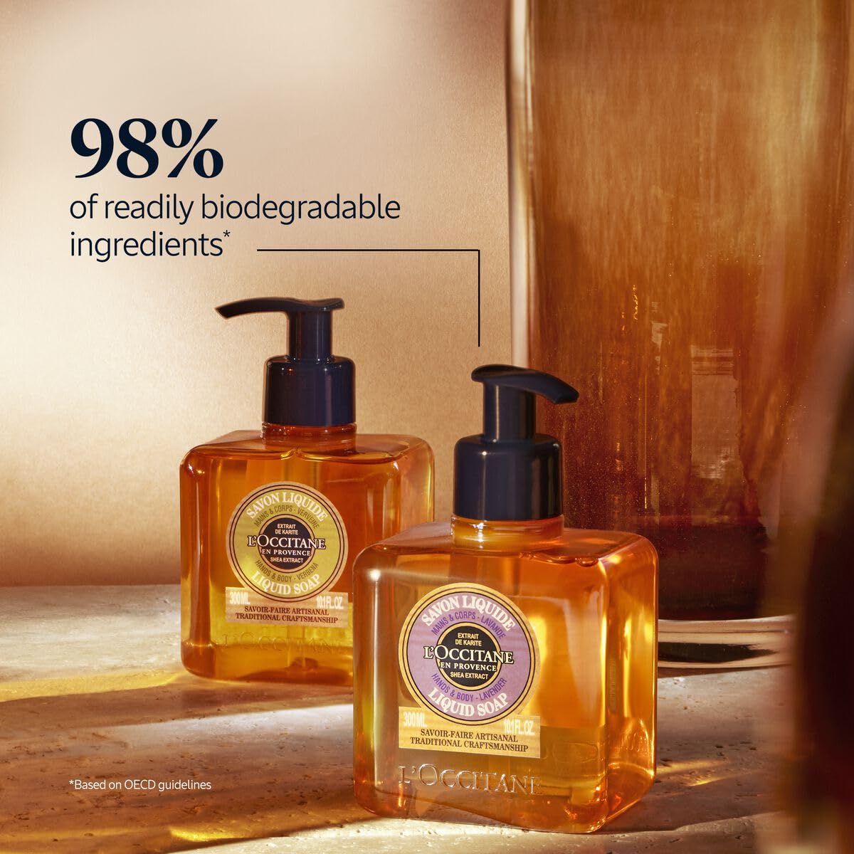 L'Occitane Shea Hands & Body Lavender Liquid Soap 10.10 fl. oz
