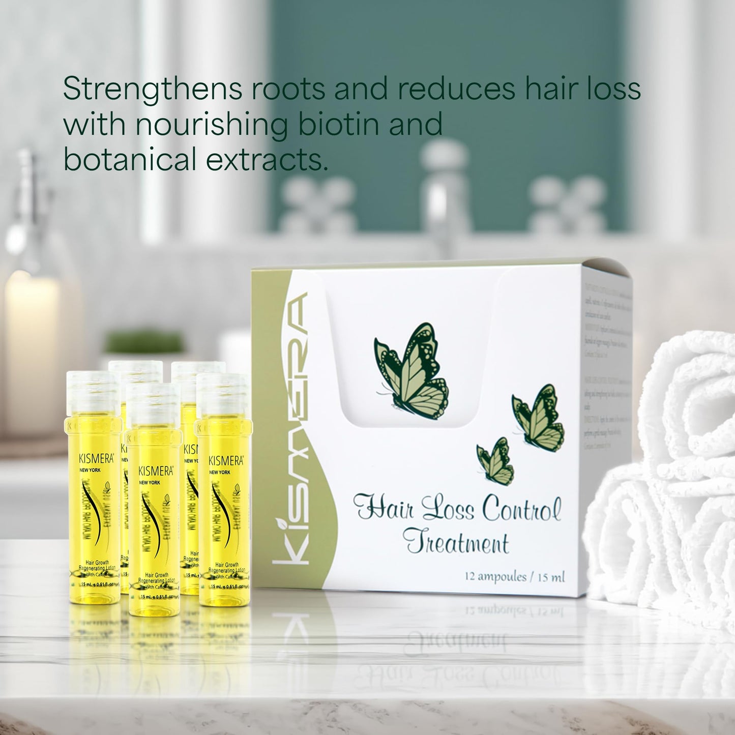 Kismera Hair Loss Control Treatment 12amp/15ml