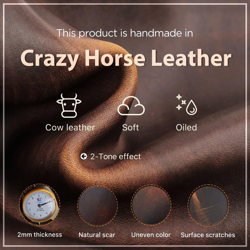 CONTACTS Full Grain Leather Empty Manicure Kit Case for Men Travel Nail Clipper Pouch Small Personal Care Tools Pouch By Handmade (Case Only)