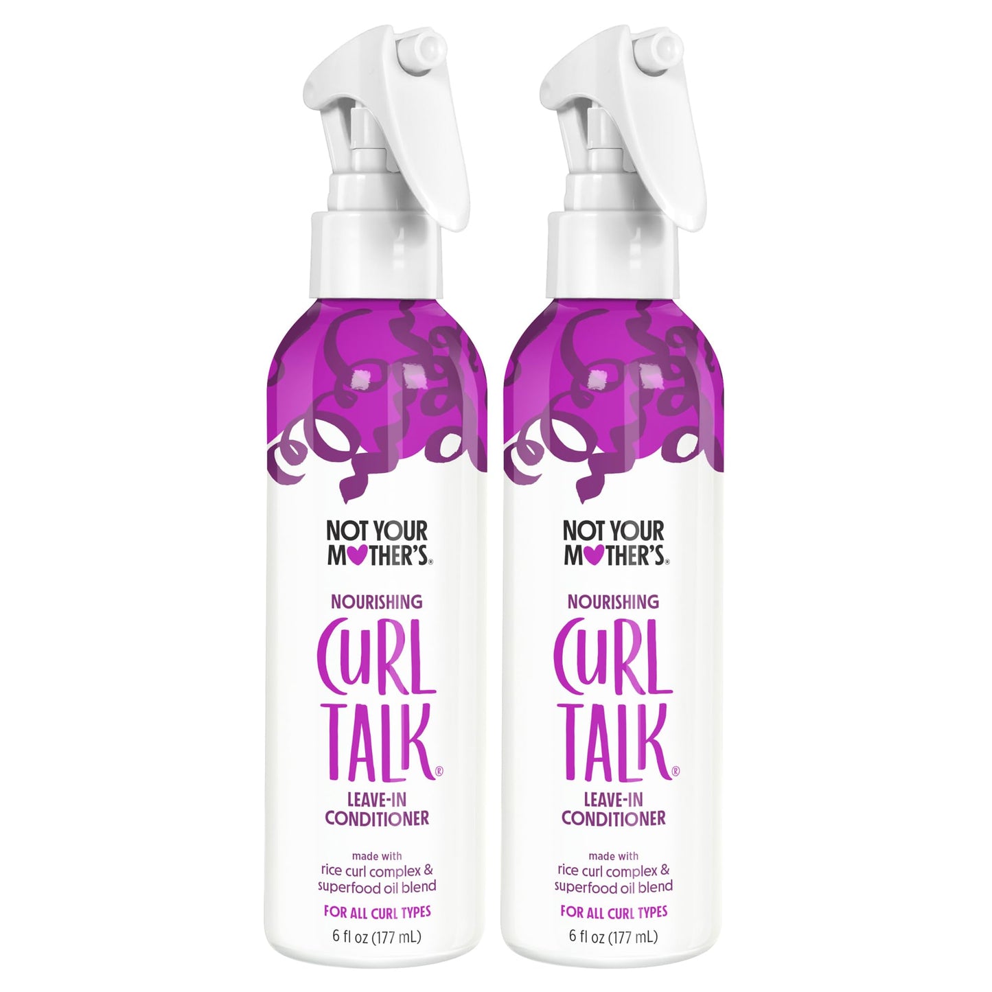 Not Your Mother's Curl Talk Leave-In Conditioner - (2-Pack) 6 fl oz - Formulated with Rice Curl Complex - For All Curly Hair Types