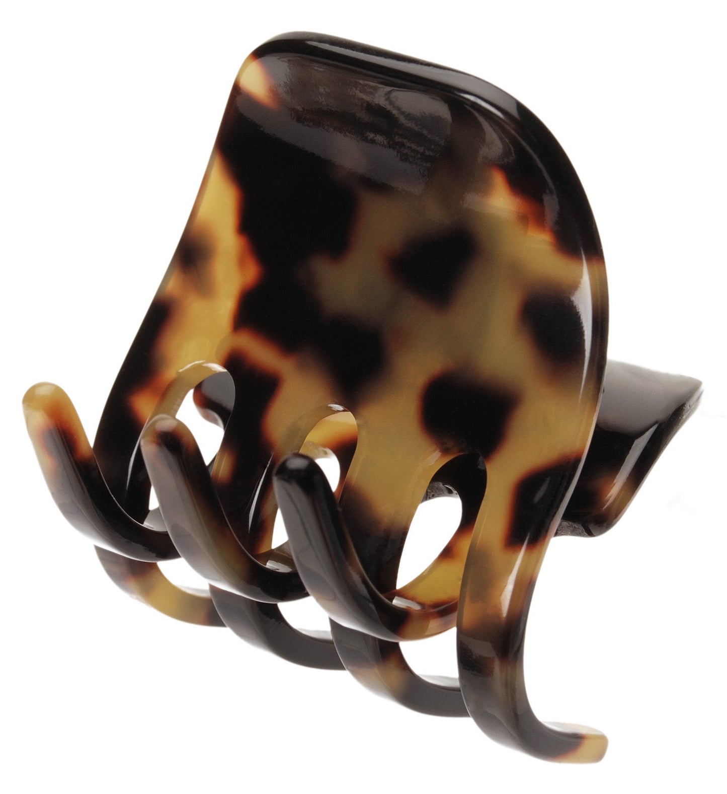 France Luxe Medium Gallery Claw Clip, Classic, Lightweight, Tortoise Tokyo