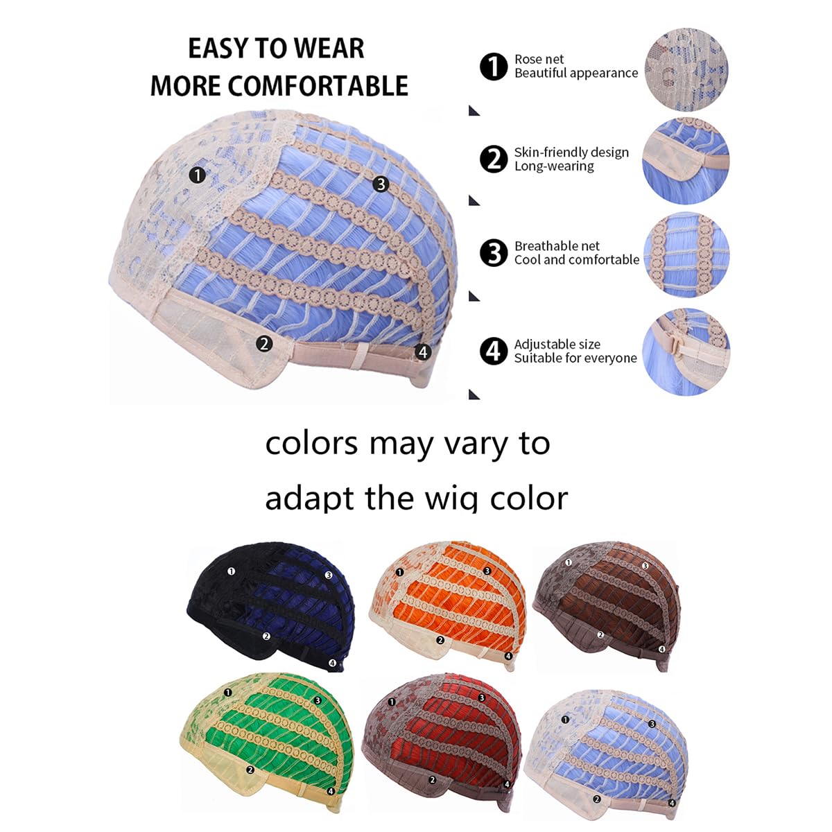 Ombre Blue Short Bob Wig for Women - Curly Wavy Heat Resistant Synthetic | Perfect for Cosplay & Daily Wear