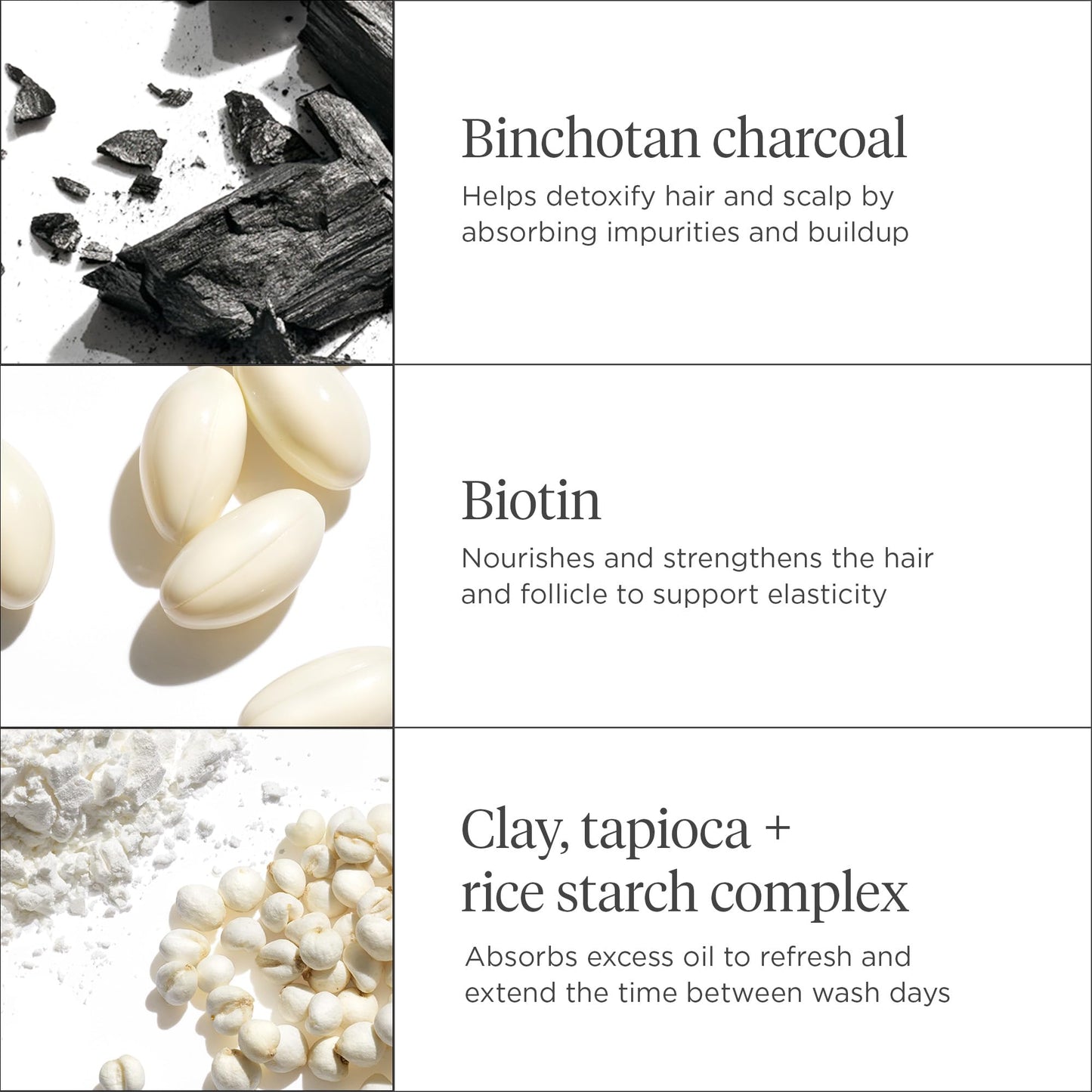 Briogeo Scalp Revival Charcoal + Biotin Dry Shampoo | Non-Aerosol Powder for Oily Roots | Detoxifying Dry Shampoo for All Hair Types | Vegan & Cruelty Free | 1.7 oz.