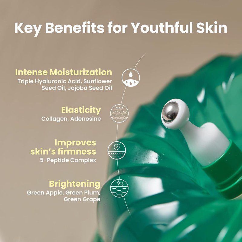 AXIS-Y Vegan Collagen Eye Serum - K Beauty Triple Hyaluronic Acid & Peptide Formula for Elasticity | 0.33 fl. oz.