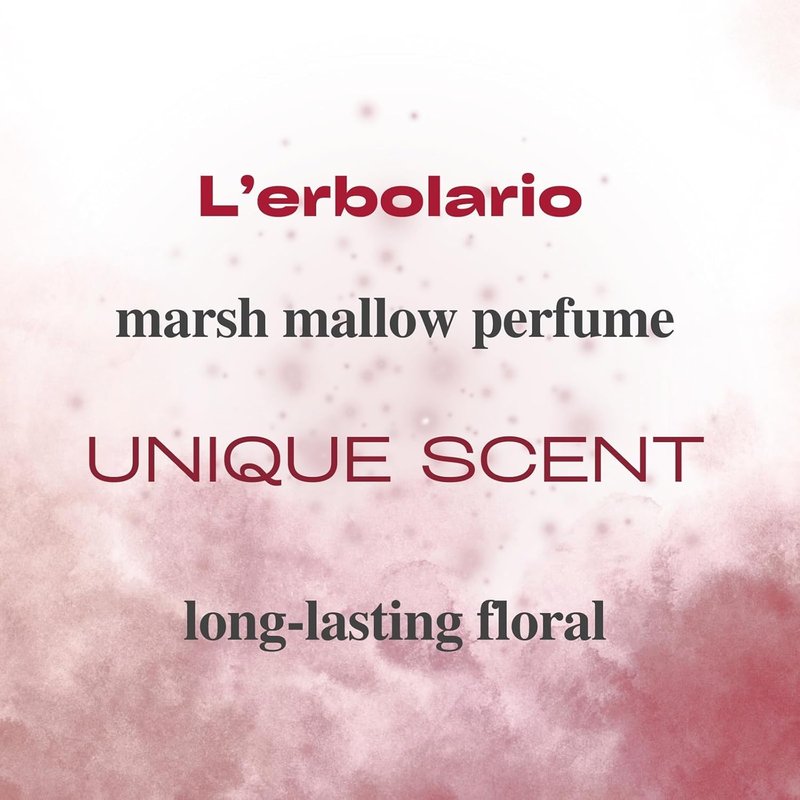 L'Erbolario Marsh Mallow Perfume - Citrus & Floral Women's Fragrance - Lasting Vanilla, Lemon, Bergamot, Vetiver & Musk - 0.5 oz