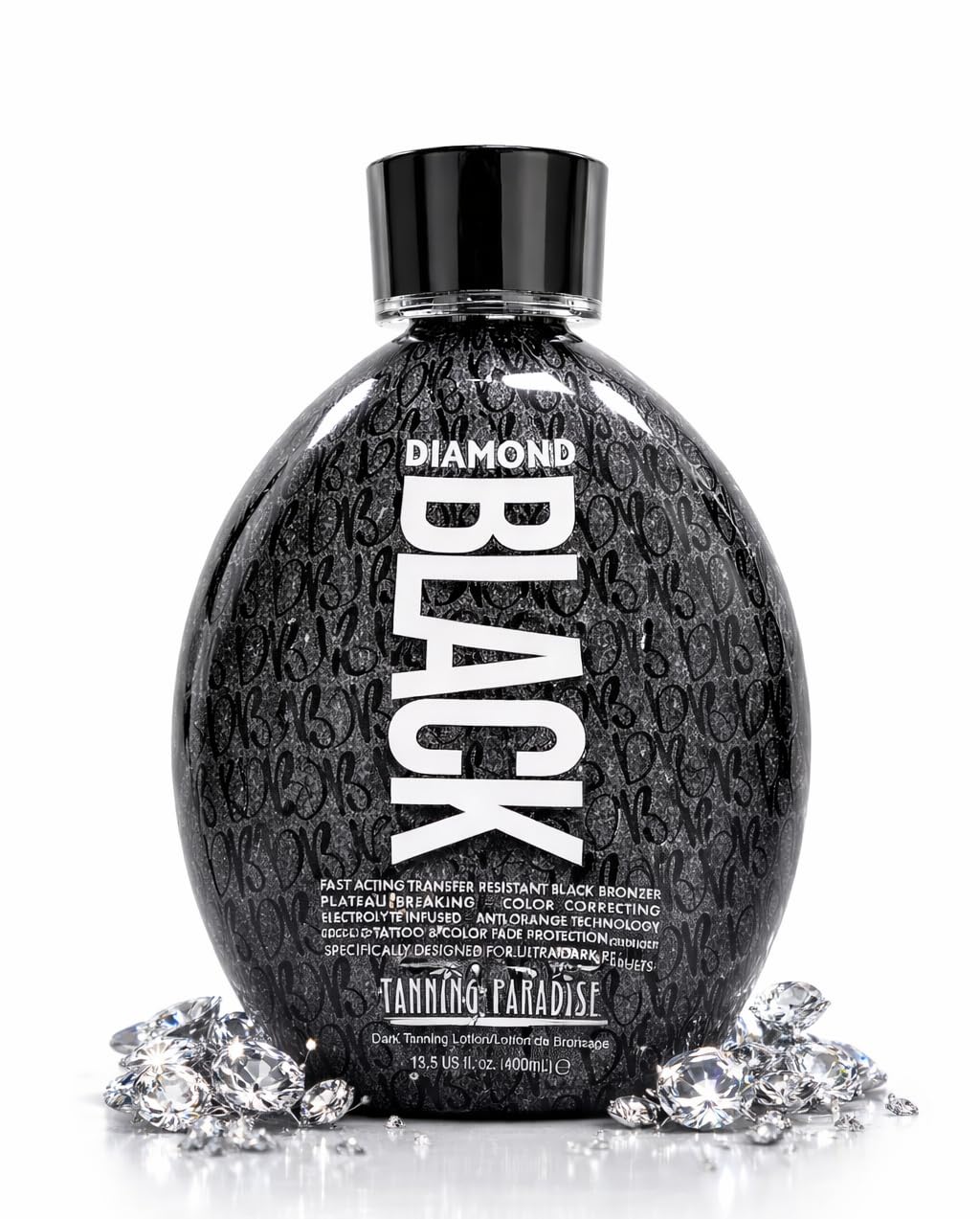 Tanning Paradise Diamond Black Tanning Lotion Transfer Resistant Tanning Lotion for Tanning Beds 13.5Oz