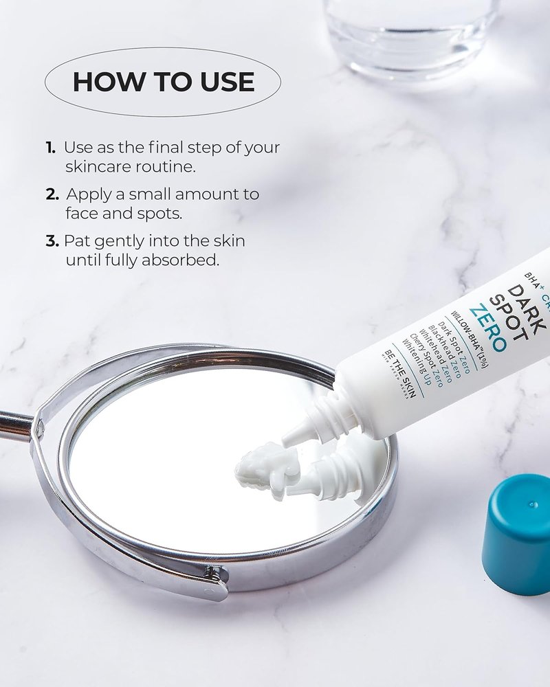 BHA+ Dark Spot Zero Cream - Willow BHA, Tranexamic Acid & Niacinamide for Dark Spot Fading | 1.01 oz Korean Skincare