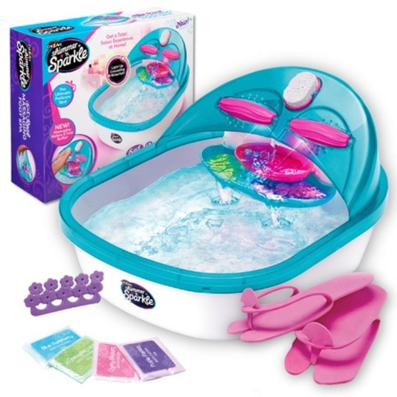 Cra-Z-Art Shimmer ‘n Sparkle 6-in-1 Real Massaging Foot Spa for Kids
