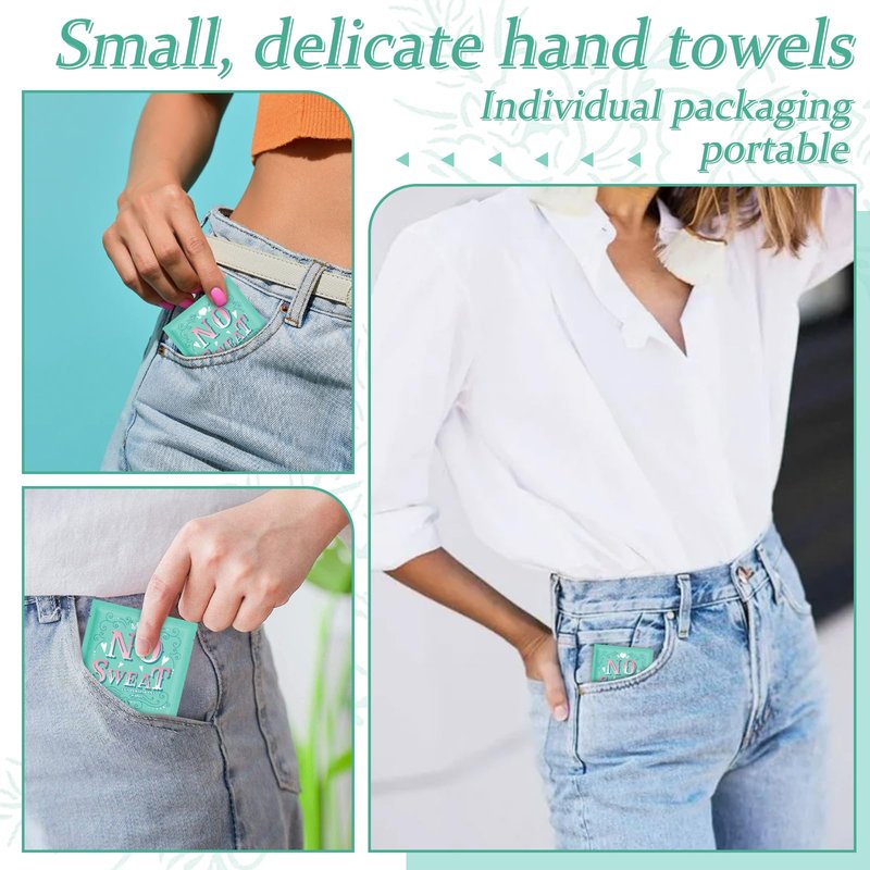 BUAEL Travel Deodorant 300 pieces of Antiperspirant deodorant Wipes And Body Wipes Individually Wrap Hypoallergenic Mini Deodorant Underarm Sweating And Travel To Clean Skin For Female Male Teenagers