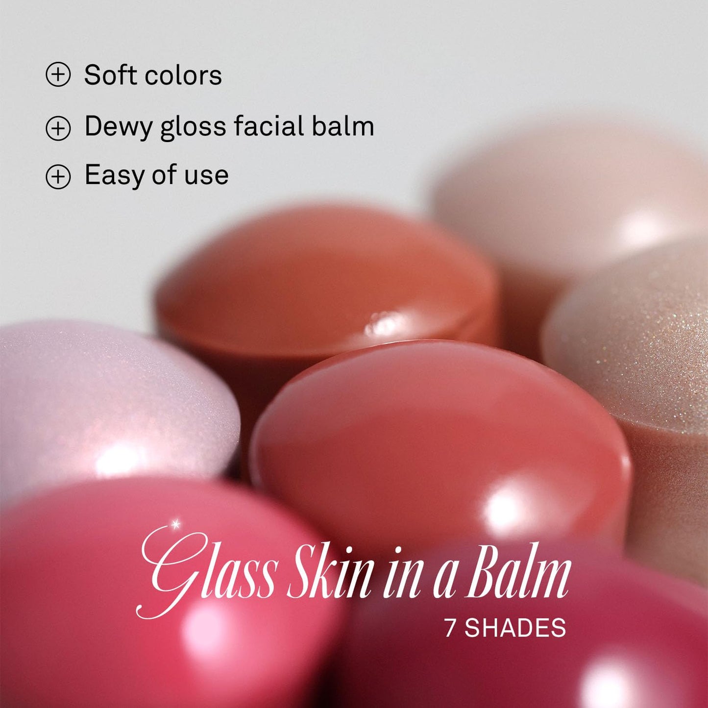 True Dimension Radiance Balm - Korean Glass Skin Highlighter & Blush | Natural Glowy Finish, 10g (Shelly Pink)