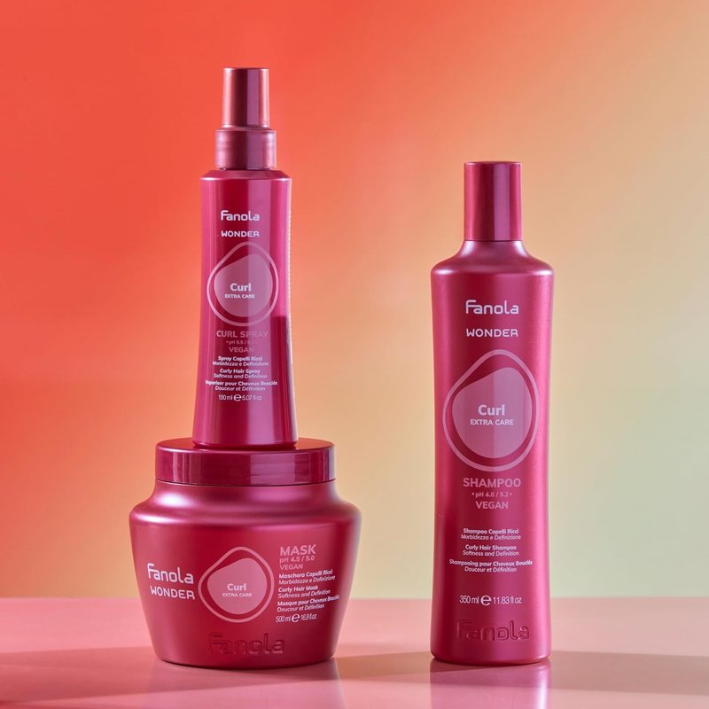 Fanola Wonder Deep Conditioning Hair Mask - Vegan Treatment for Curly Hair | Lightweight, Nourishing & Frizz Control (1000 ml)