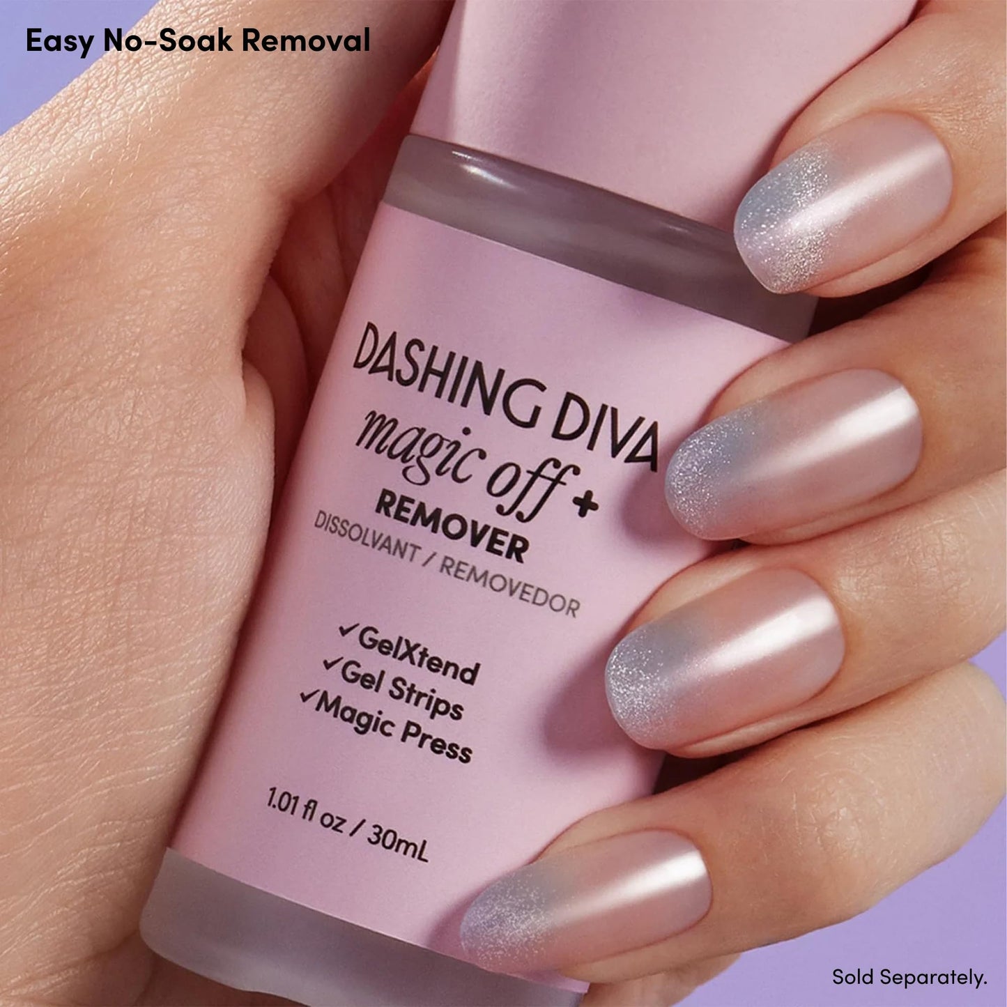 Dashing Diva Nailbliss Gel Manicure Set - Took Her To Tiffany's - Salon Quality, Easy to Apply and Chip Resistant - Contains 30 Long Length, Square Shaped, Glue On Gel Nails