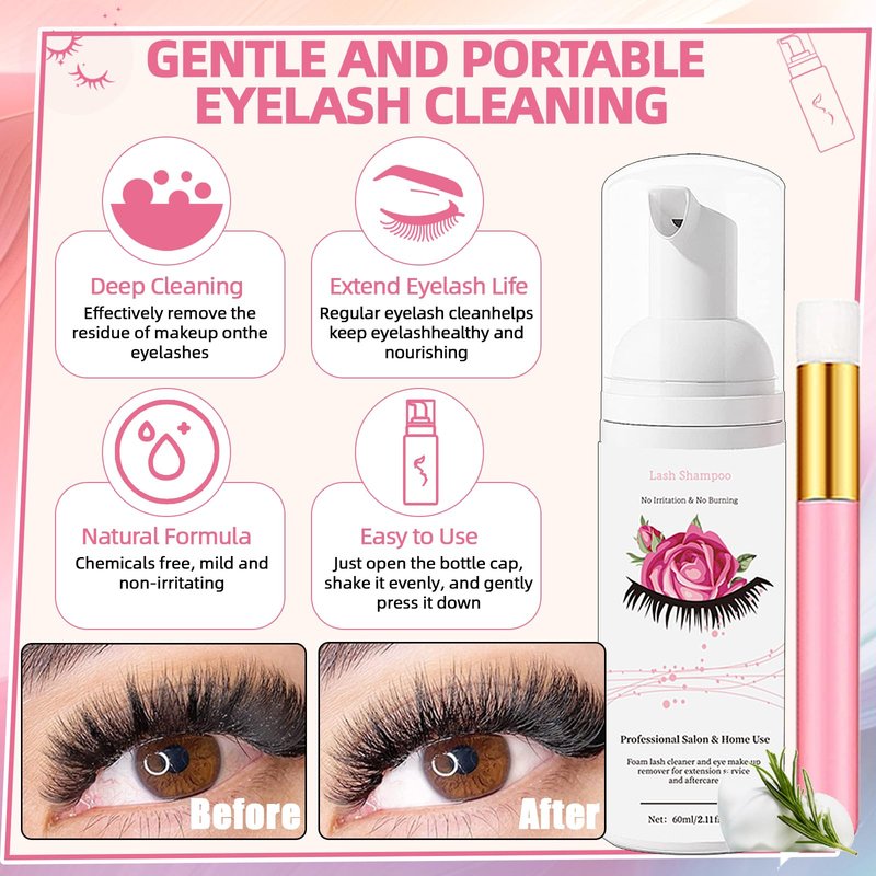 DIY Lash Extension Kit 340Pcs 9-18mm 30+40D Curl Lash with Lash Bond and Seal,Quick Glue Remover Lash Shampoo Cleansing Brush Headband Wristband Tweezers Eyelash Brush Mini Applicator