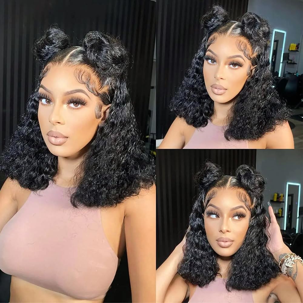 Color #1B Human Hair Bundles Natural Black Curly Wave Single Bundle Human Hair 26 Inch Double Weft Grade 12A Unprocessed Virgin Remy Hair Extension