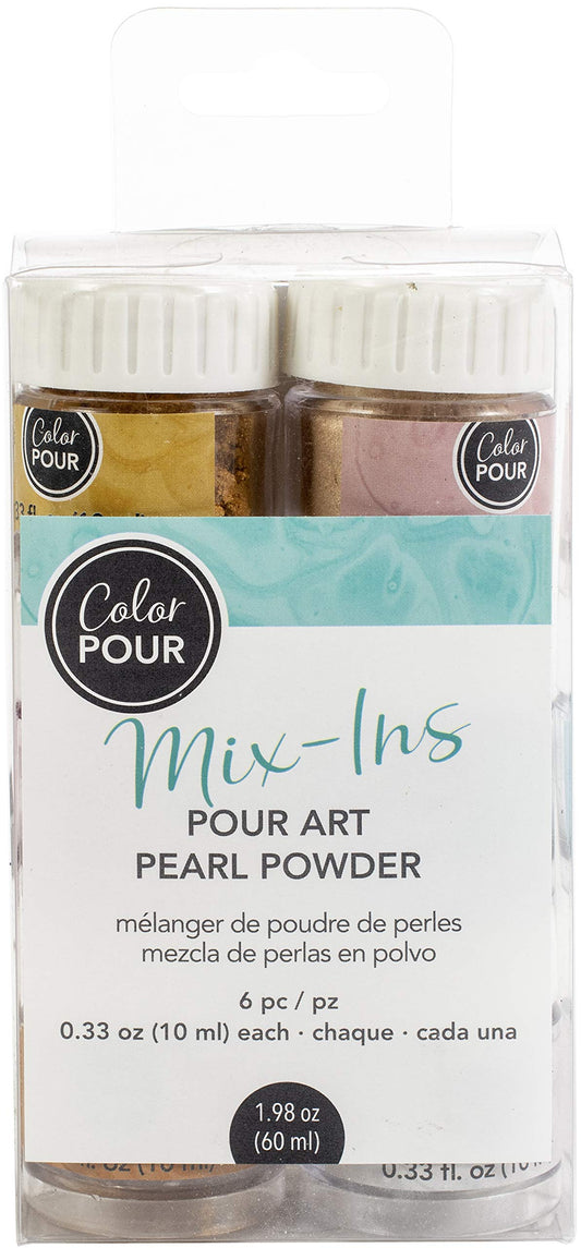 American Crafts Color Pour Pearl Powder Mix-in Kit 6/Pkg