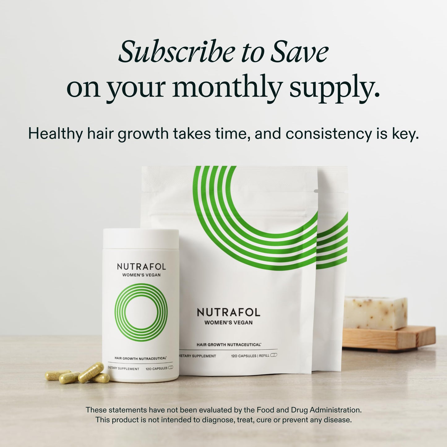 Nutrafol Women's Hair Growth Supplements, For Women 18-44 Years Old, Clinically Tested for Visibly Thicker, Stronger Hair, 100% Vegan Ingredients, Dermatologist Recommended - 3 Month Supply