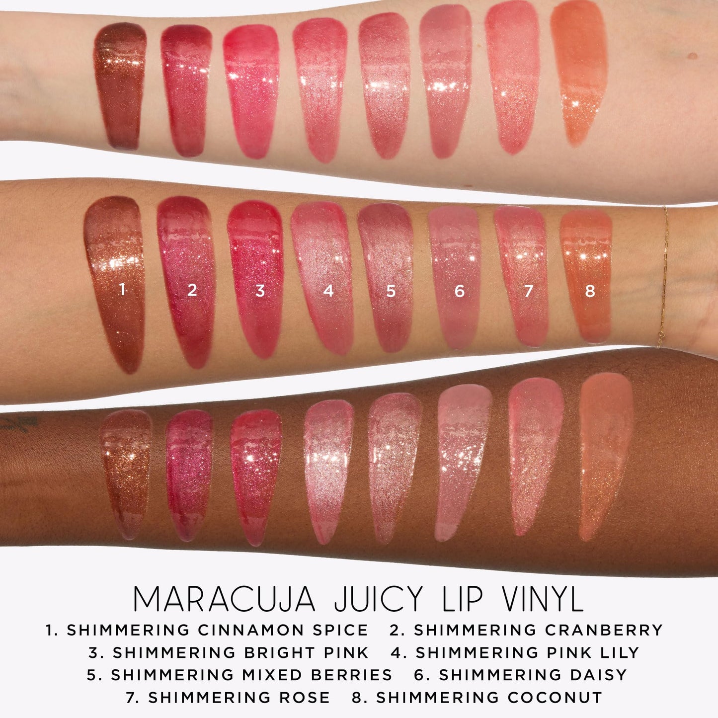 tarte maracuja juicy lip vinyl gloss – Hydrating & Volumizing Lipgloss Balm with Hyaluronic Acid, Vitamin E to Plump & Moisturize, Vegan & Cruelty-Free, full size, shimmering coconut