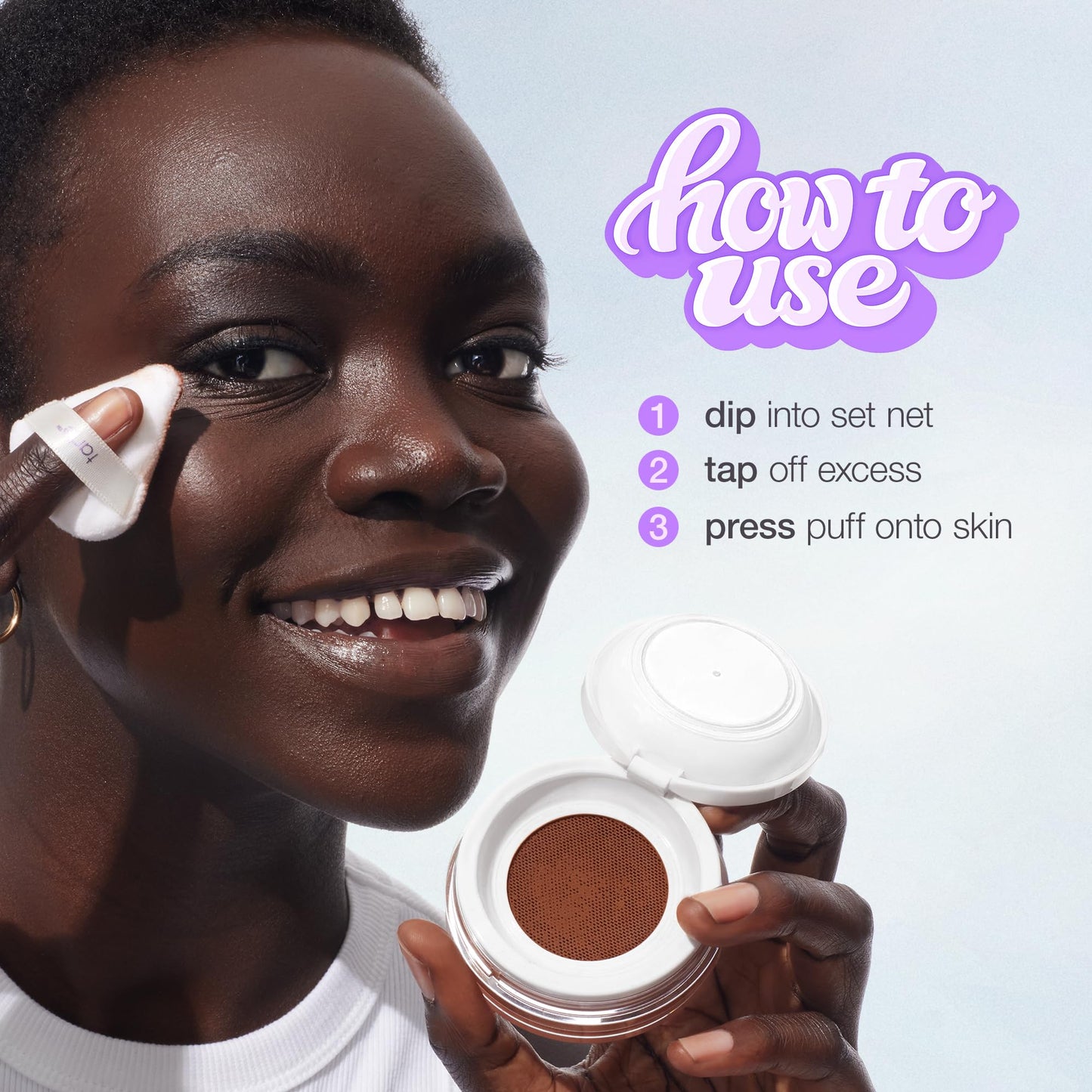 tarte creaseless setting powder – Loose Face Powder, Lightweight Oil-Absorbing Formula for Longwear Finish, Vegan & Cruelty-Free, full size, honey