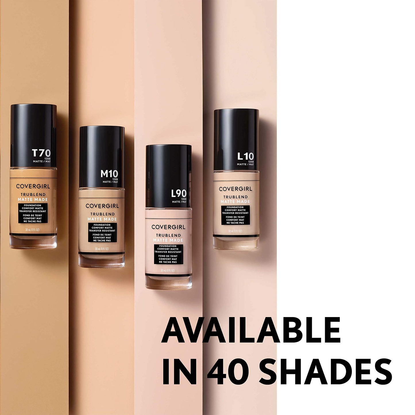 COVERGIRL TruBlend Matte Made Liquid Foundation, Caramel Beige (Pack of 3)