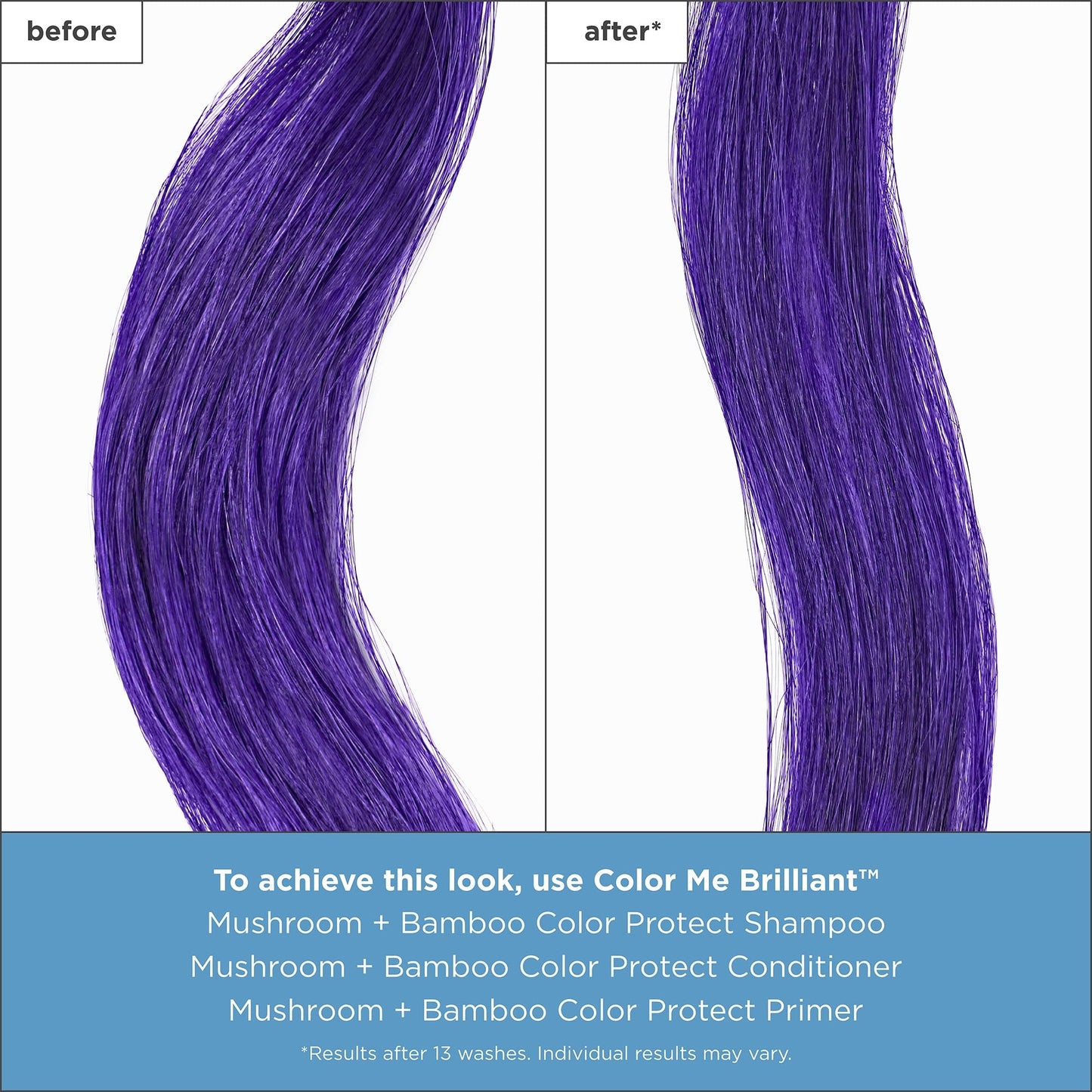 Briogeo Color Me Brilliant Mushroom + Bamboo Color Protect Shampoo | Protects Vibrant Hair Color | Vegan, Phalate & Paraben-Free | 8 Ounces