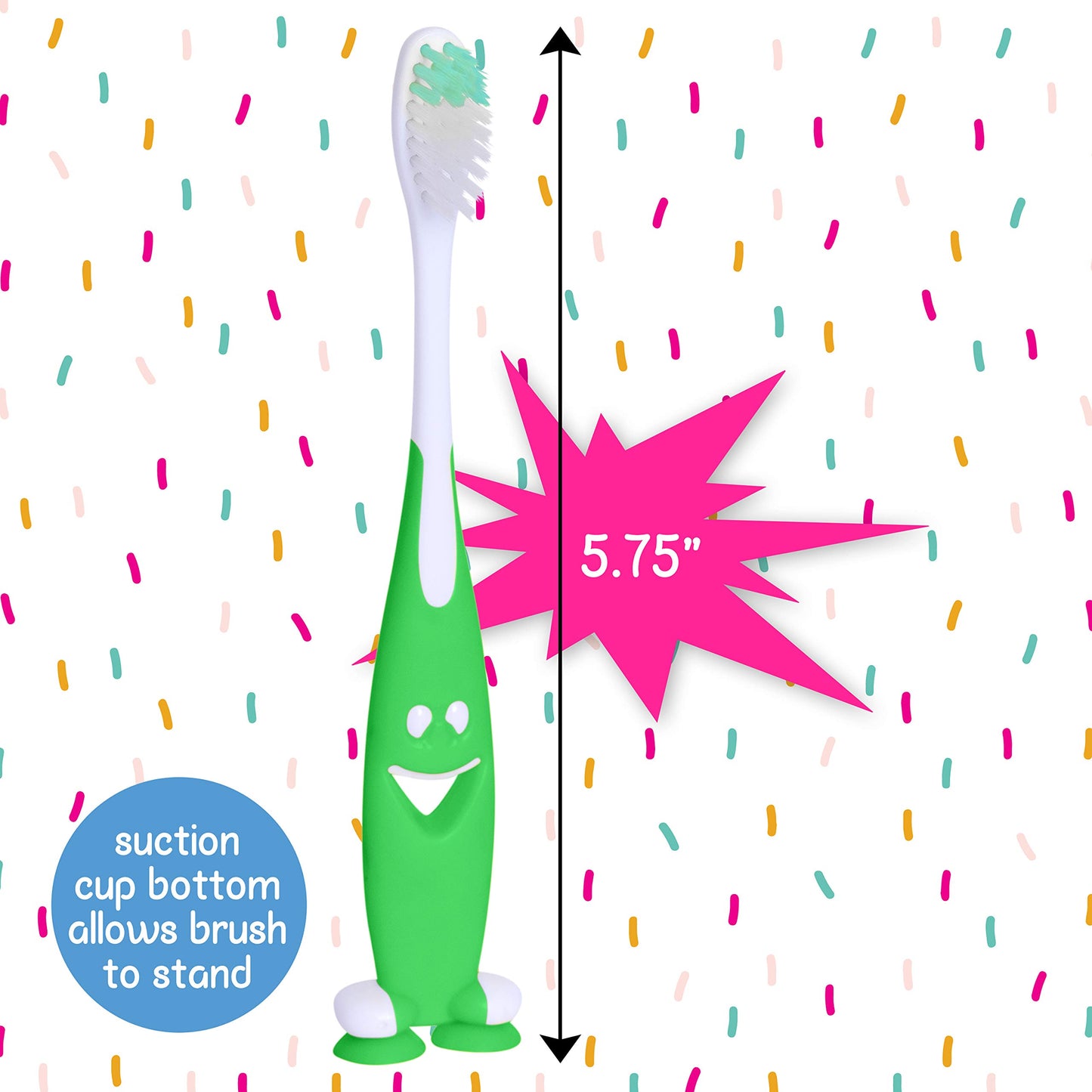 Lingito Kids Toothbrush Extra Soft, Easy Grip for Toddlers Toothbrushes | Children Size Toothbrush Pack Kids Ages 3+