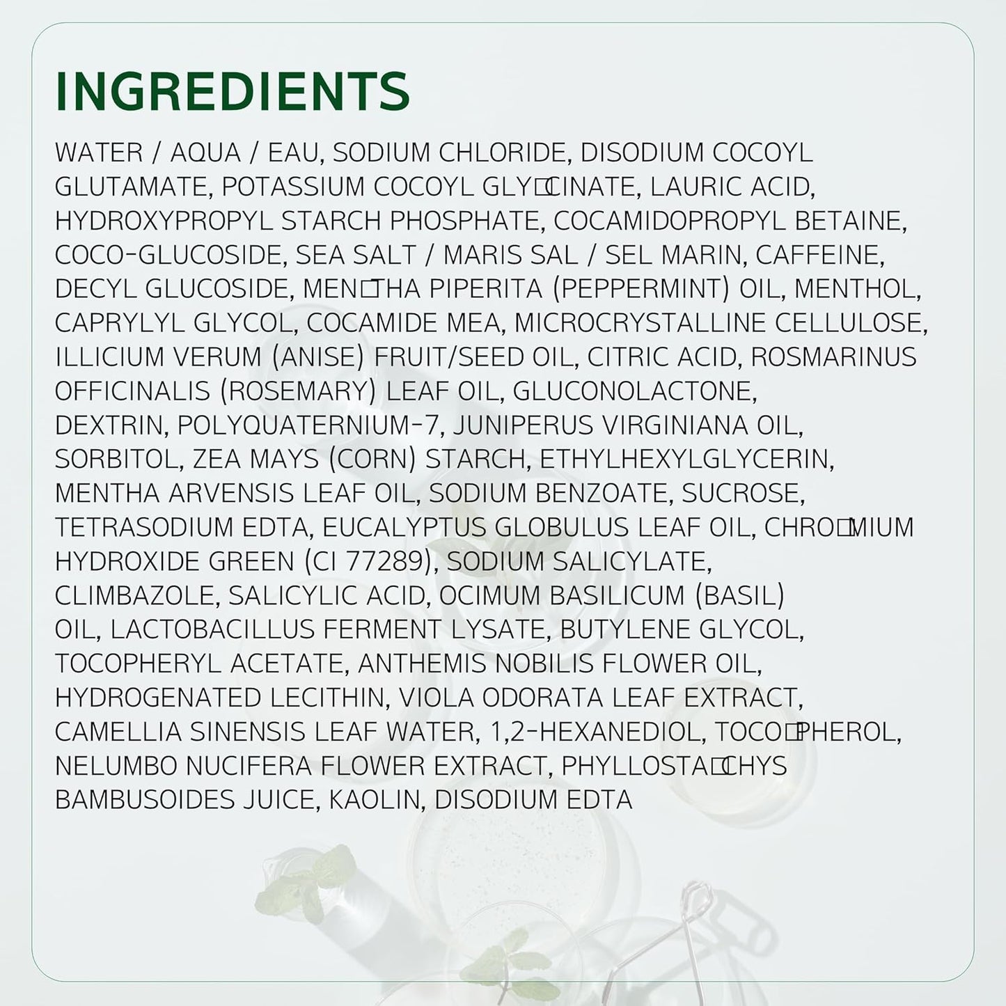 LABO.H Scalp Strengthening Scrub - Korean Clarifying Shampoo for Hair Growth | Vegan Rosemary & Sea Salt Exfoliator, 7.33 Fl Oz
