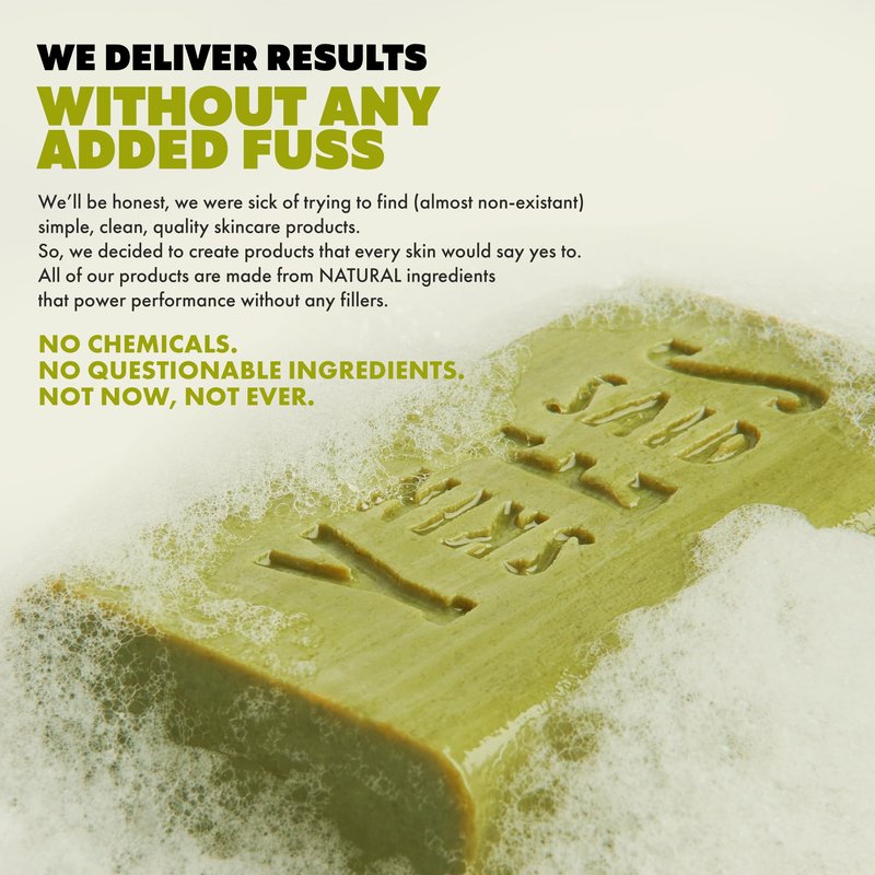 Skin Said Yes Olive Oil Bar Soap 8 Pack | Made in Greece | Pure Oilve Oil Hand Soap | Moisturizing, Nuorishing and Gentle on Skin, Rich in Antioxidants