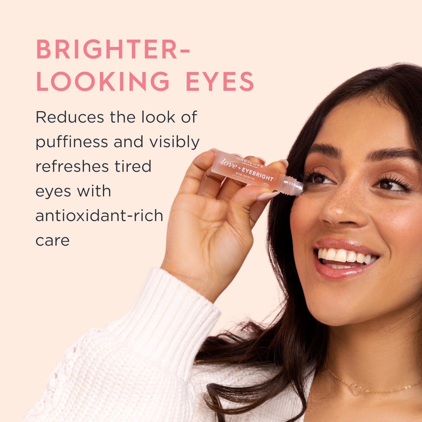 Love + Eyebright Eye Serum – Lightweight, Antioxidant-Rich Hydration for Tired Eyes, Certified Organic & Cruelty Free 8 ml