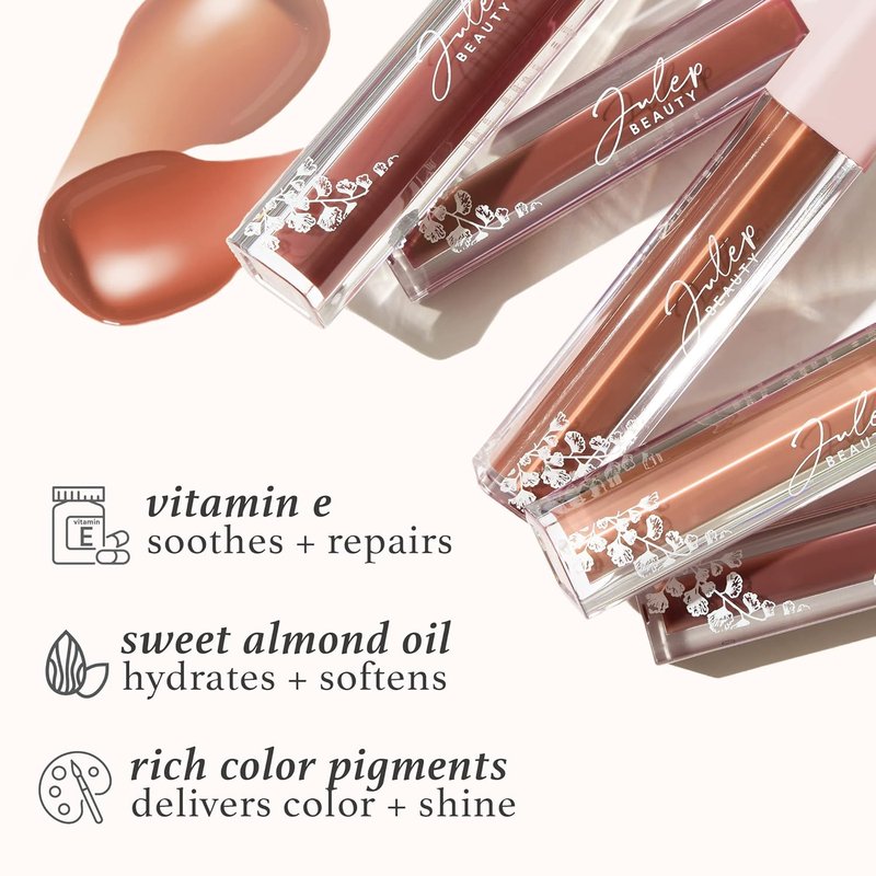 Julep So Plush Plumping Lip Gloss - High-Shine Hydrating Lip Color | Non-Sticky Formula with Vitamin E - Spiced Clove